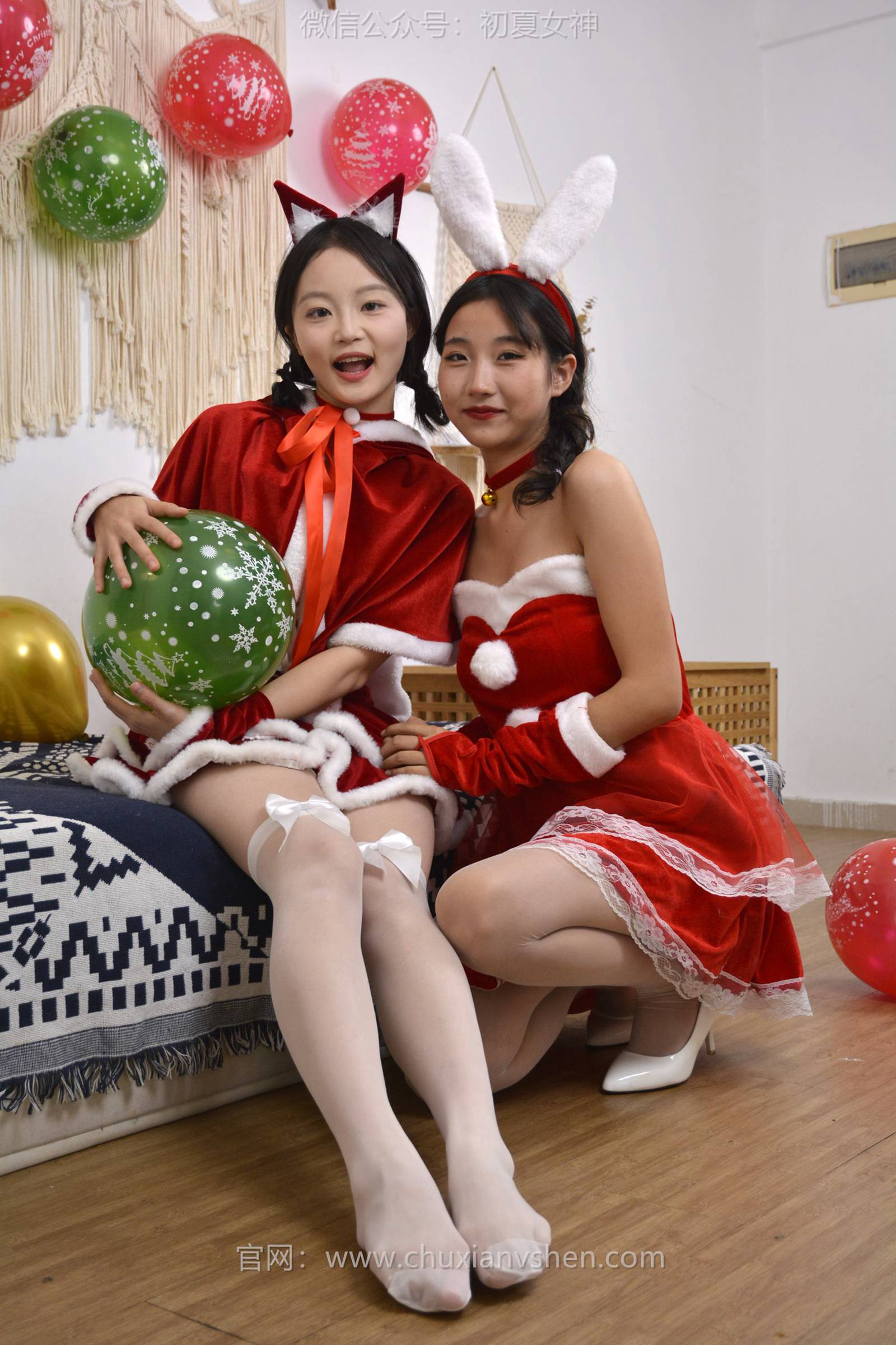 图片[56]-初夏女神 NO.126 点点、双双 圣诞快乐[140P] – 速更版-美库