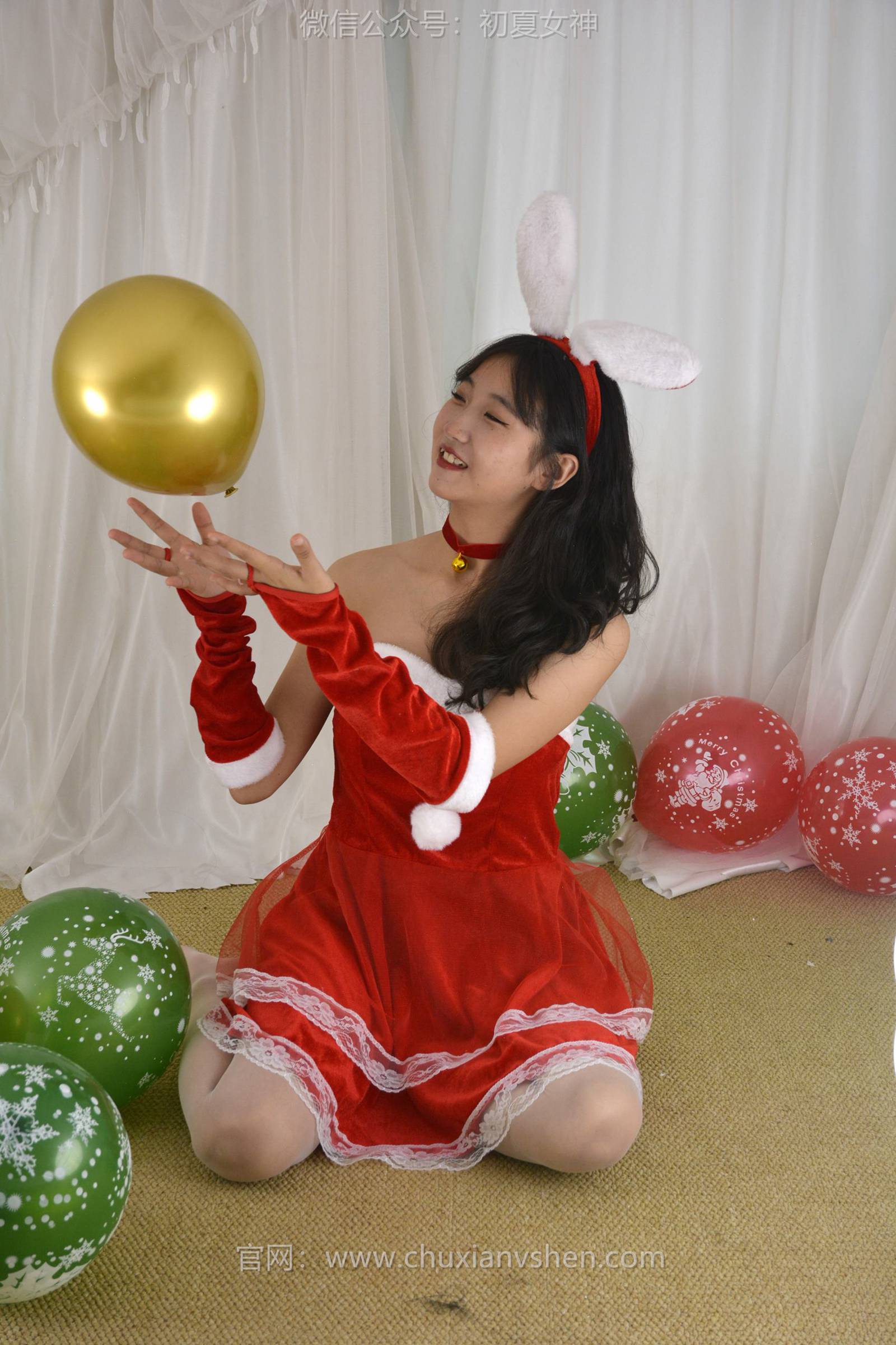 图片[91]-初夏女神 NO.126 点点、双双 圣诞快乐[140P] – 速更版-美库