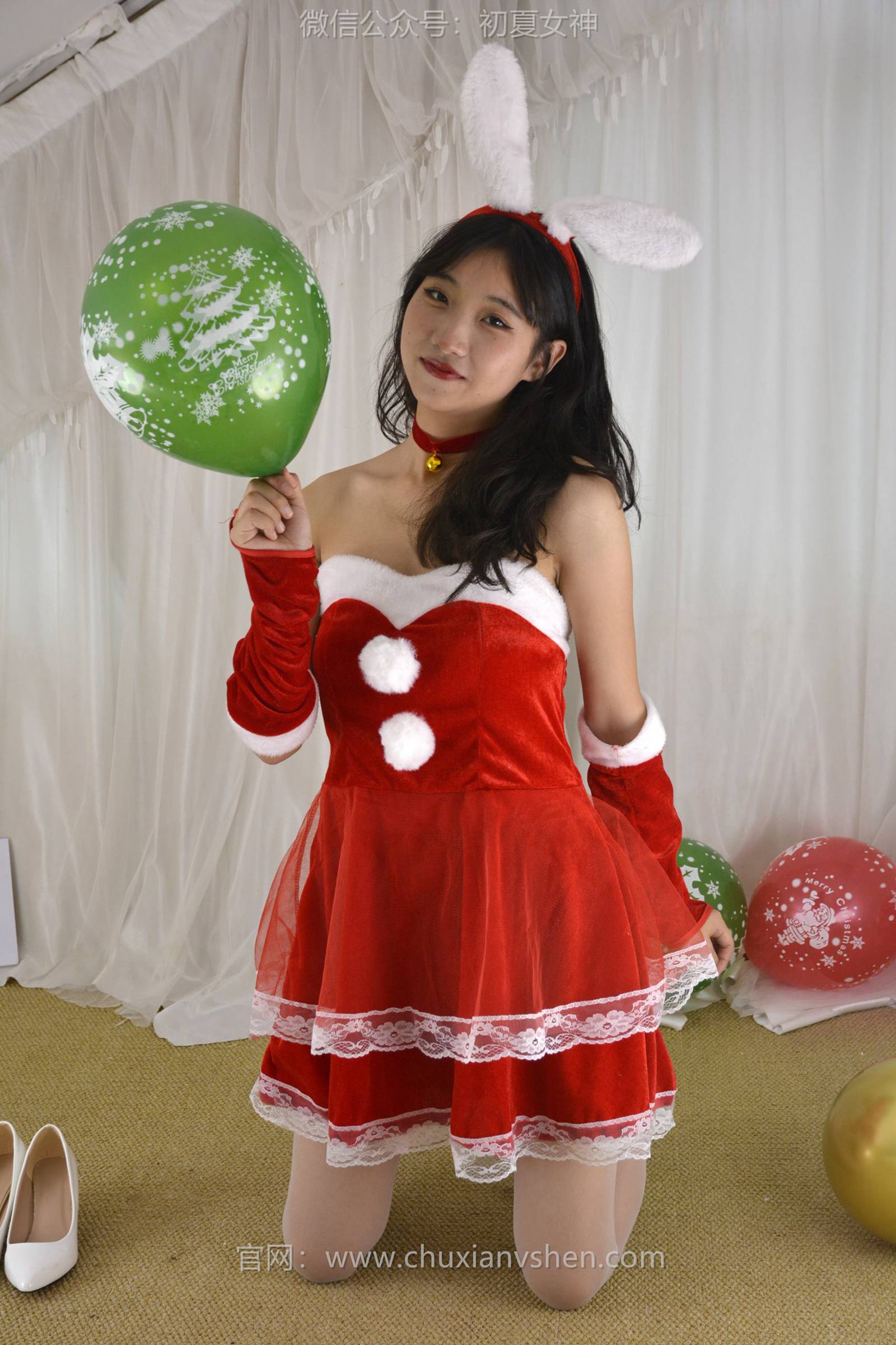 图片[92]-初夏女神 NO.126 点点、双双 圣诞快乐[140P] – 速更版-美库