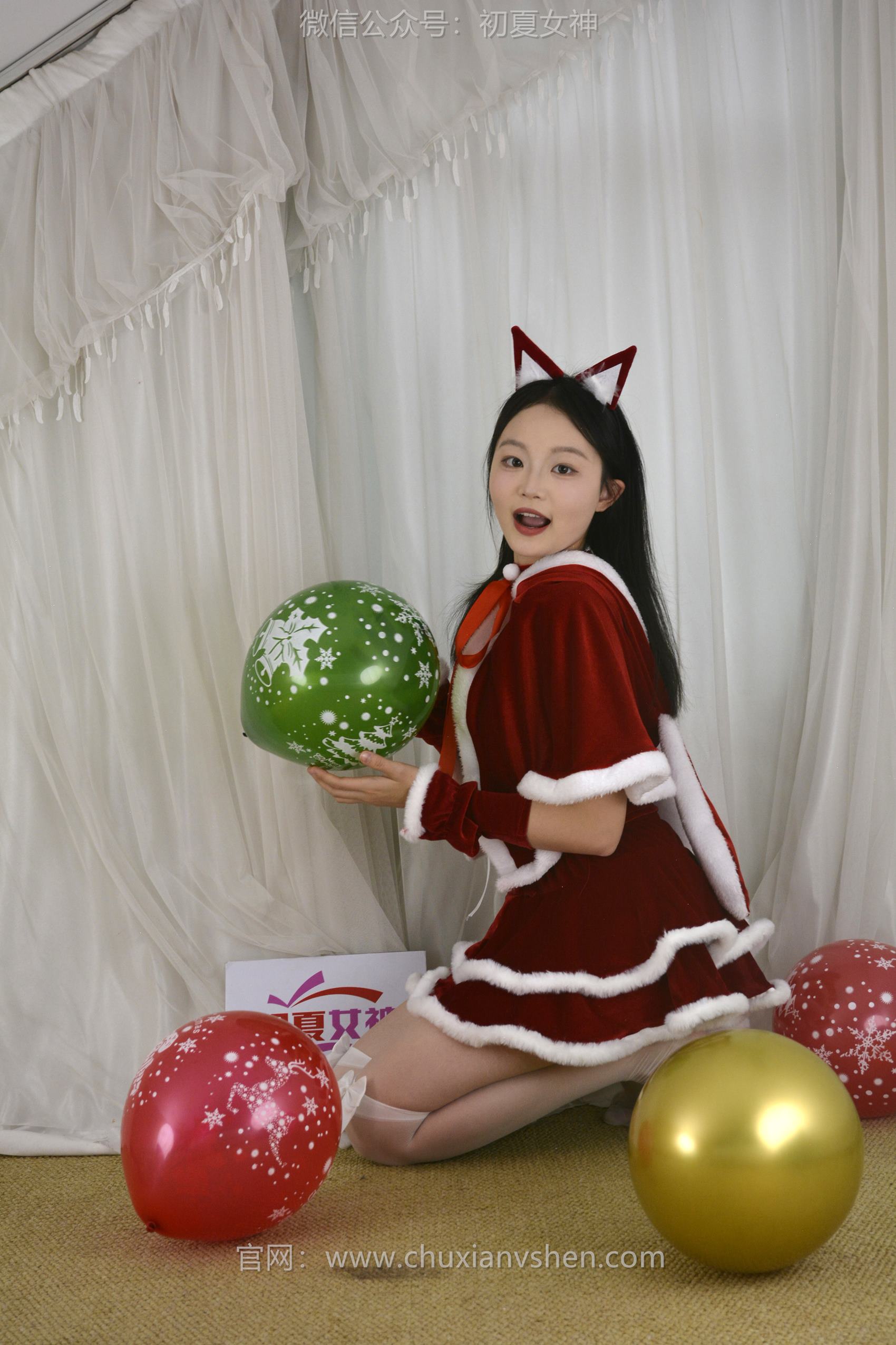 图片[107]-初夏女神 NO.126 点点、双双 圣诞快乐[140P] – 速更版-美库