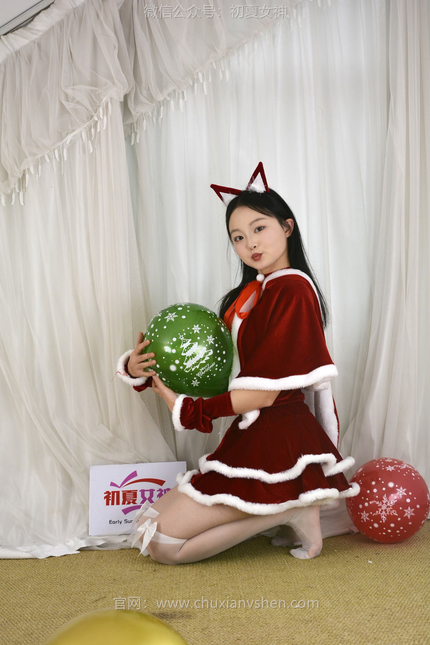 图片[108]-初夏女神 NO.126 点点、双双 圣诞快乐[140P] – 速更版-美库