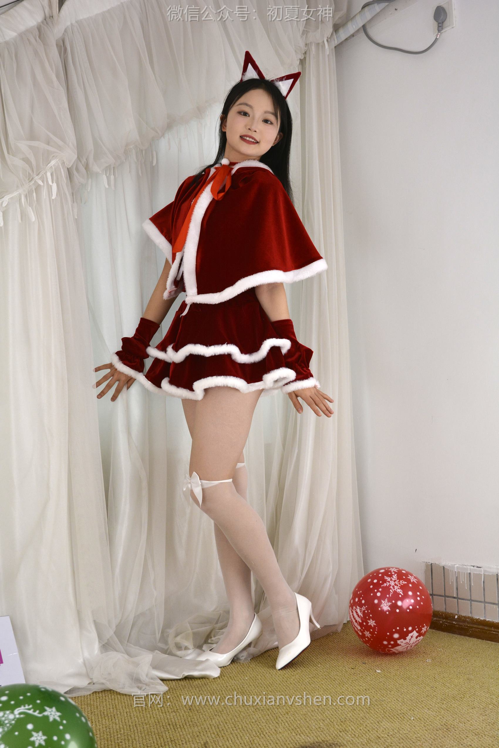 图片[114]-初夏女神 NO.126 点点、双双 圣诞快乐[140P] – 速更版-美库