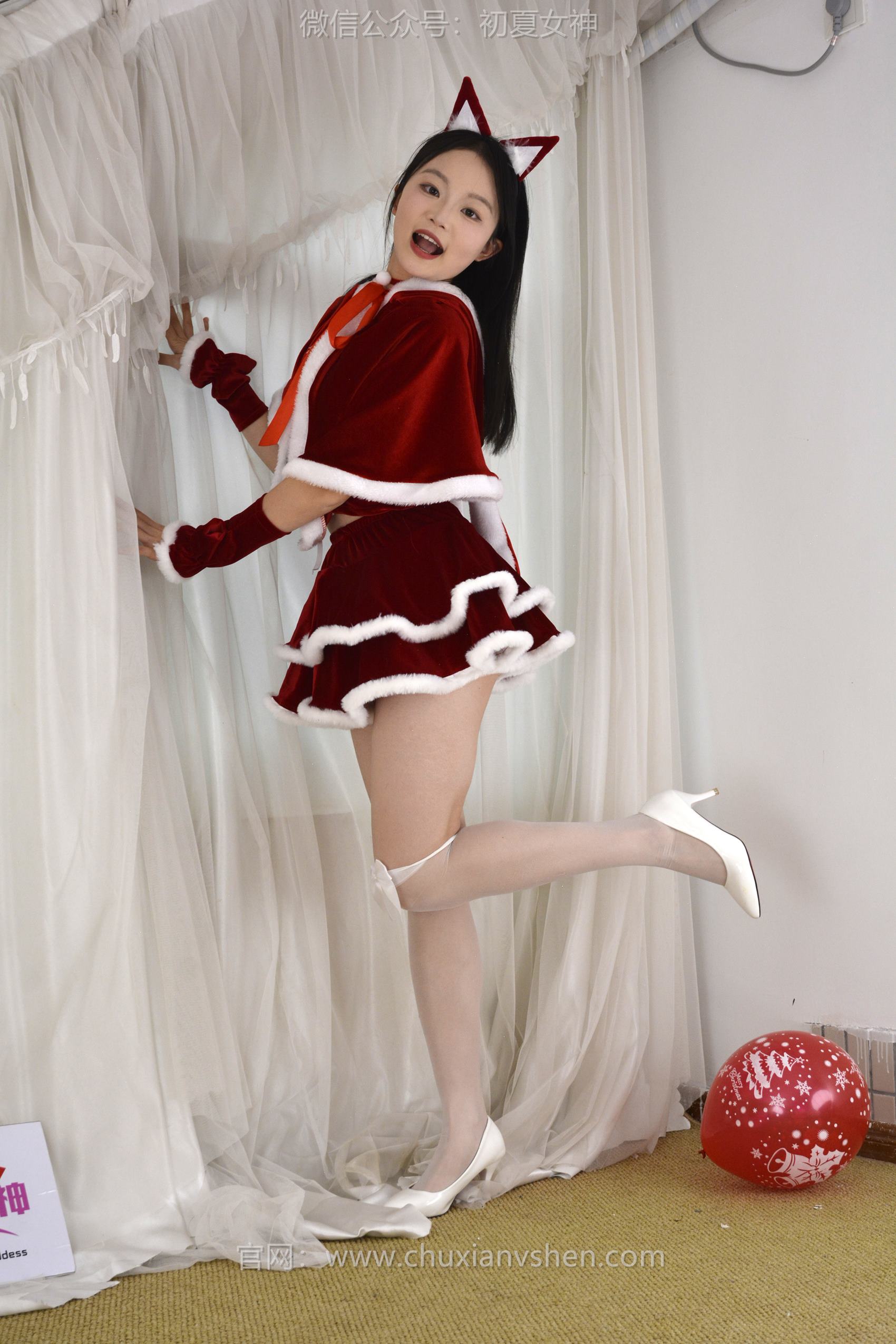 图片[115]-初夏女神 NO.126 点点、双双 圣诞快乐[140P] – 速更版-美库