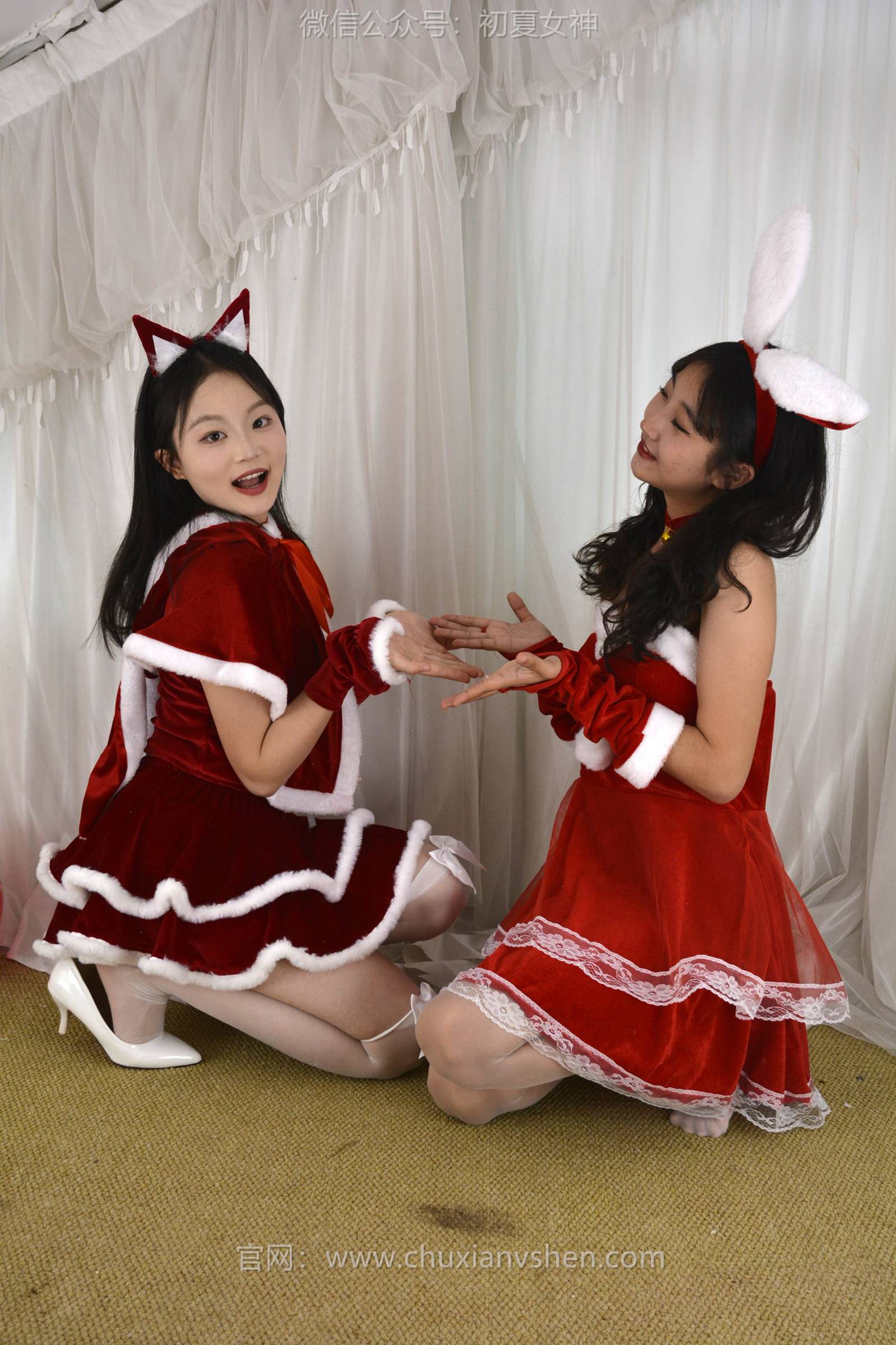 图片[125]-初夏女神 NO.126 点点、双双 圣诞快乐[140P] – 速更版-美库