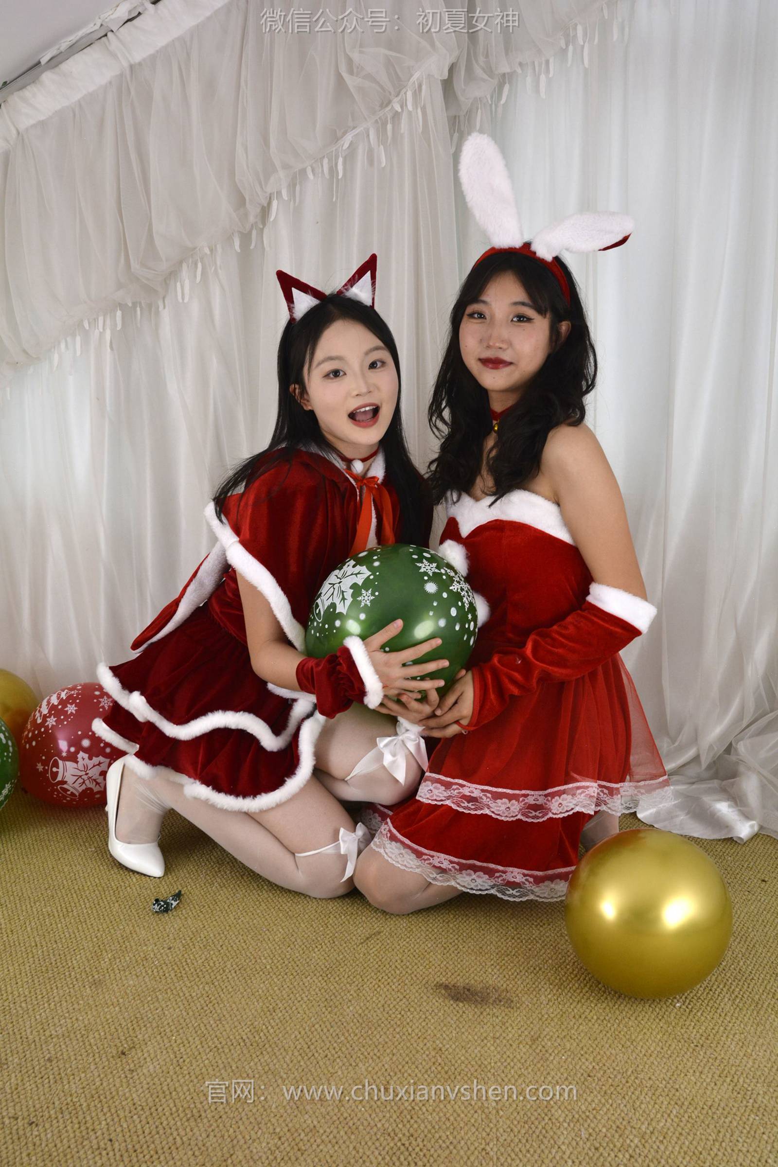 图片[127]-初夏女神 NO.126 点点、双双 圣诞快乐[140P] – 速更版-美库