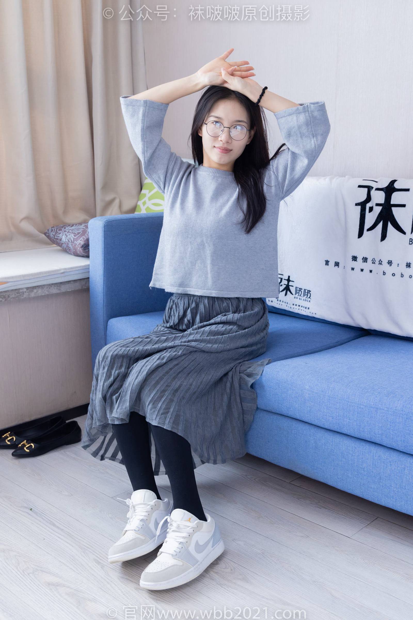 图片[100]-[BoBoSocks袜啵啵]NO.358 芝士-平底鞋、板鞋、肉丝、厚黑丝[150P] – 速更版-美库