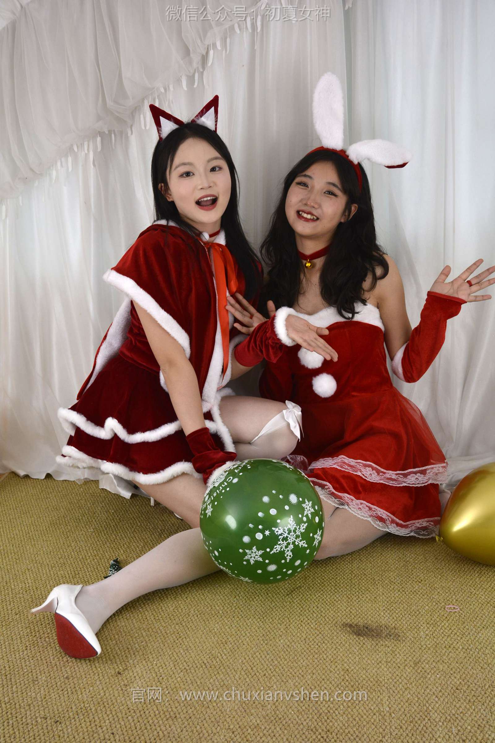 图片[131]-初夏女神 NO.126 点点、双双 圣诞快乐[140P] – 速更版-美库