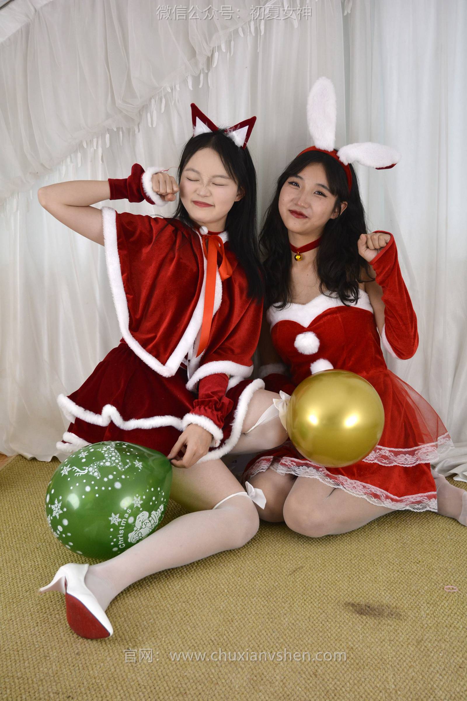 图片[132]-初夏女神 NO.126 点点、双双 圣诞快乐[140P] – 速更版-美库