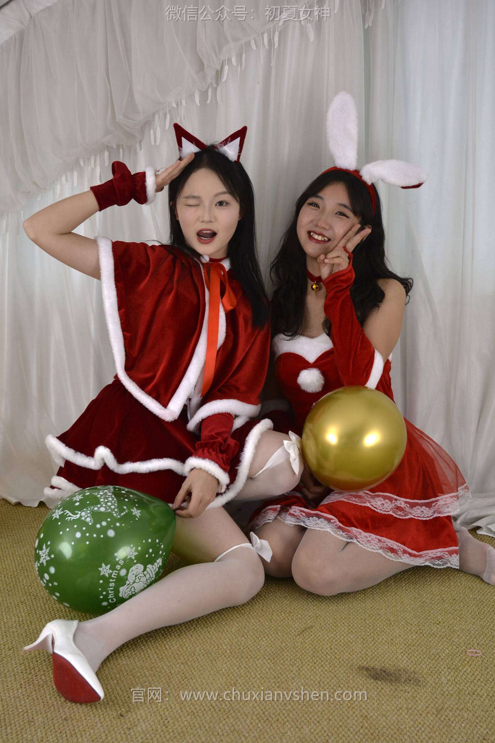 图片[133]-初夏女神 NO.126 点点、双双 圣诞快乐[140P] – 速更版-美库