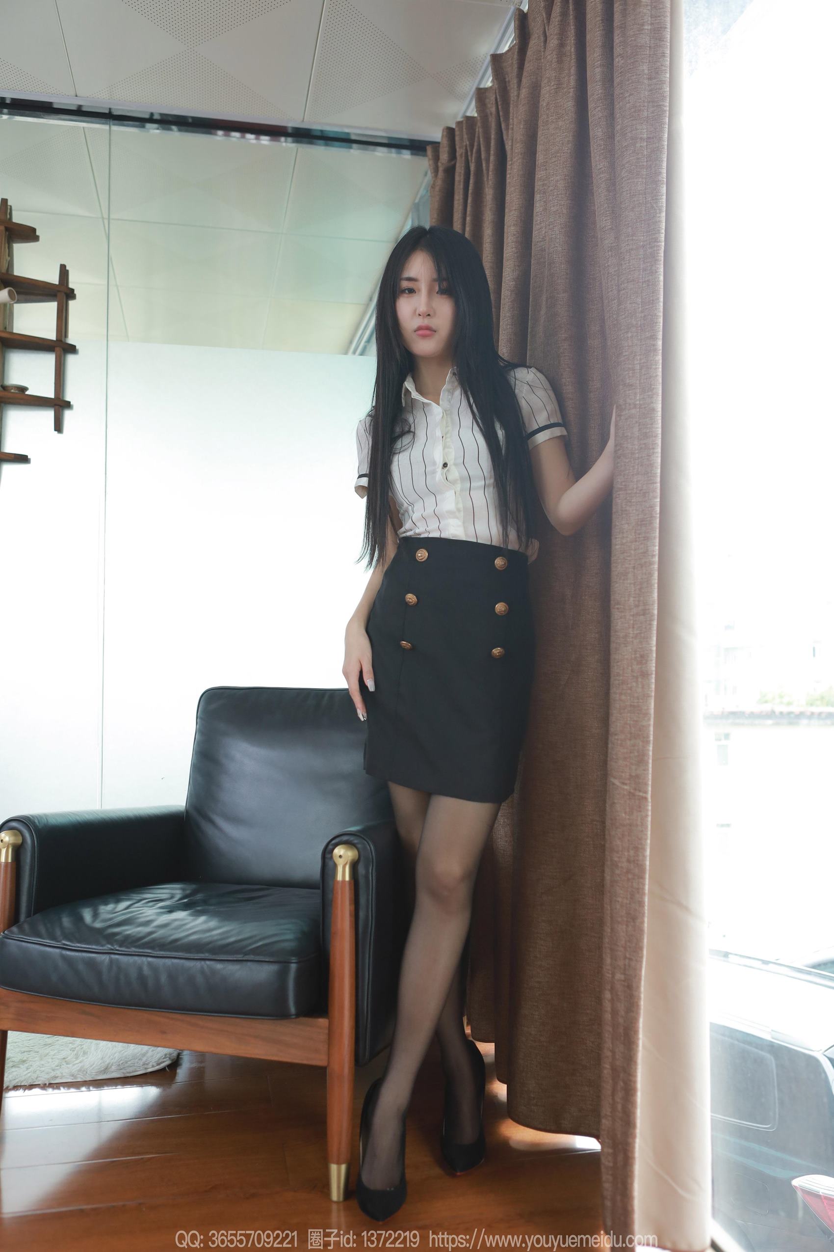 图片[45]-[IESS异思趣向] 2024.04.09 丝享家1711：小宝《竖条纹衬衫》[77P] – 速更版-美库