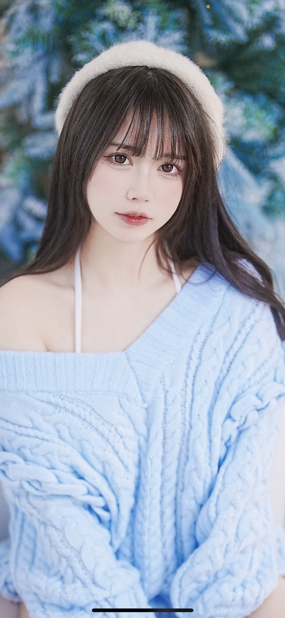 图片[22]-Tina很妖孽呀  – 蓝色秋冬毛衣[22P] – 速更版-美库