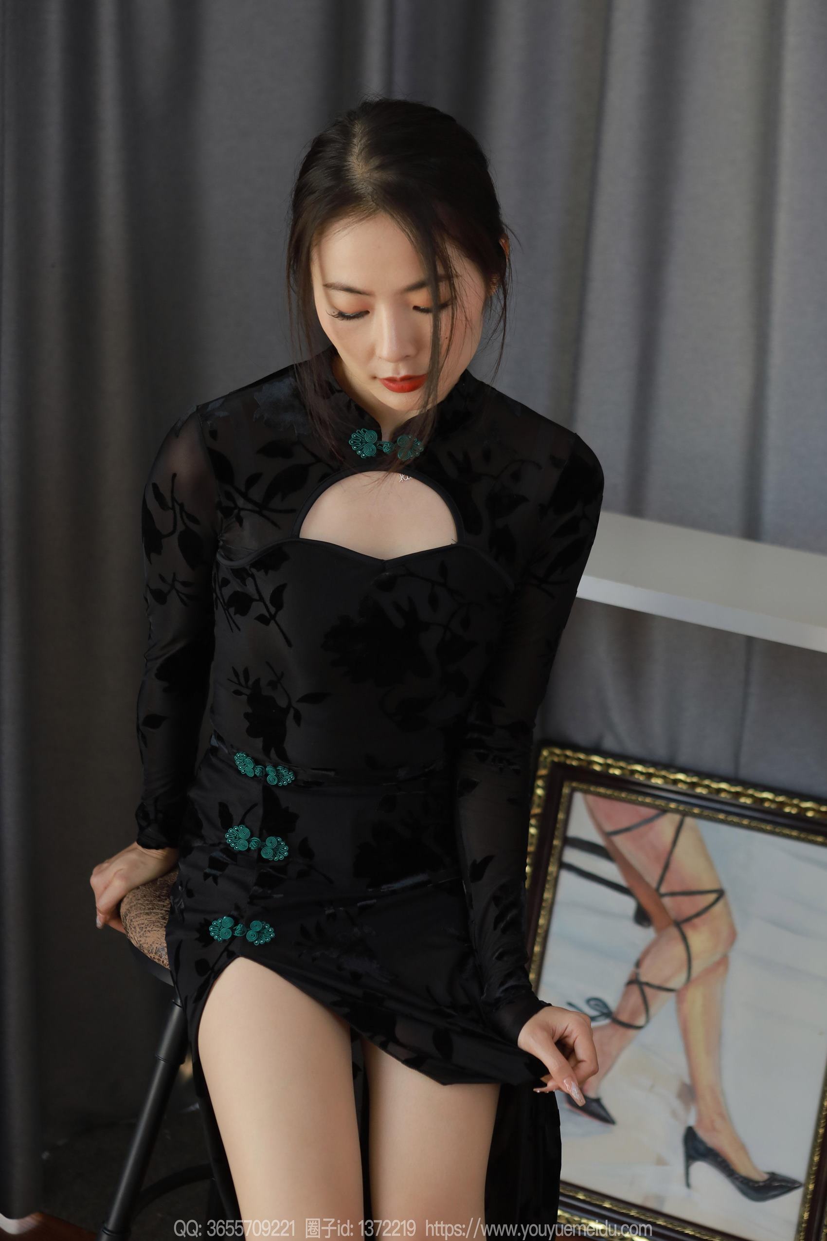 图片[63]-[IESS异思趣向] 2024.04.10 丝享家1712：小金《高叉旗袍》[88P] – 速更版-美库