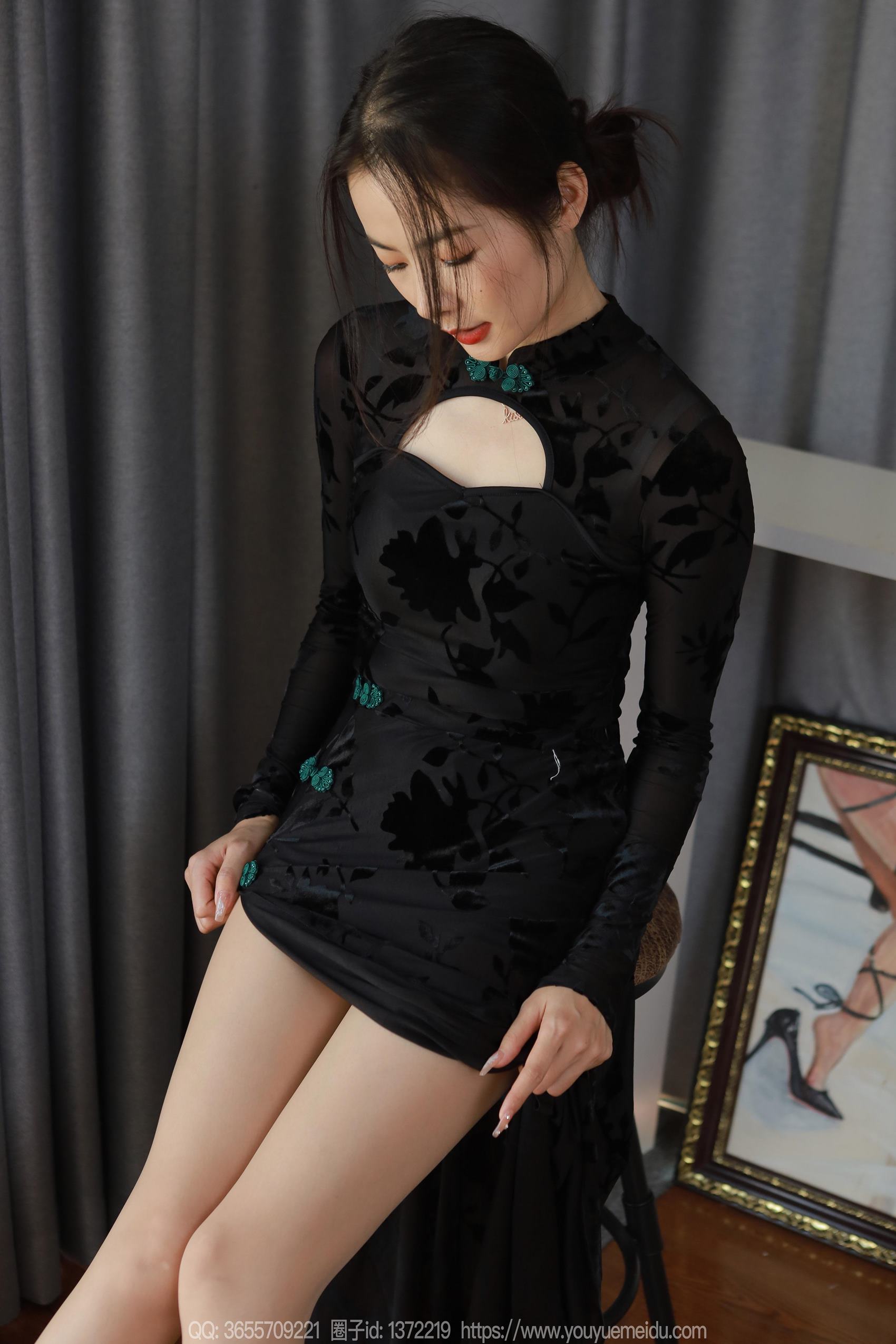 图片[71]-[IESS异思趣向] 2024.04.10 丝享家1712：小金《高叉旗袍》[88P] – 速更版-美库