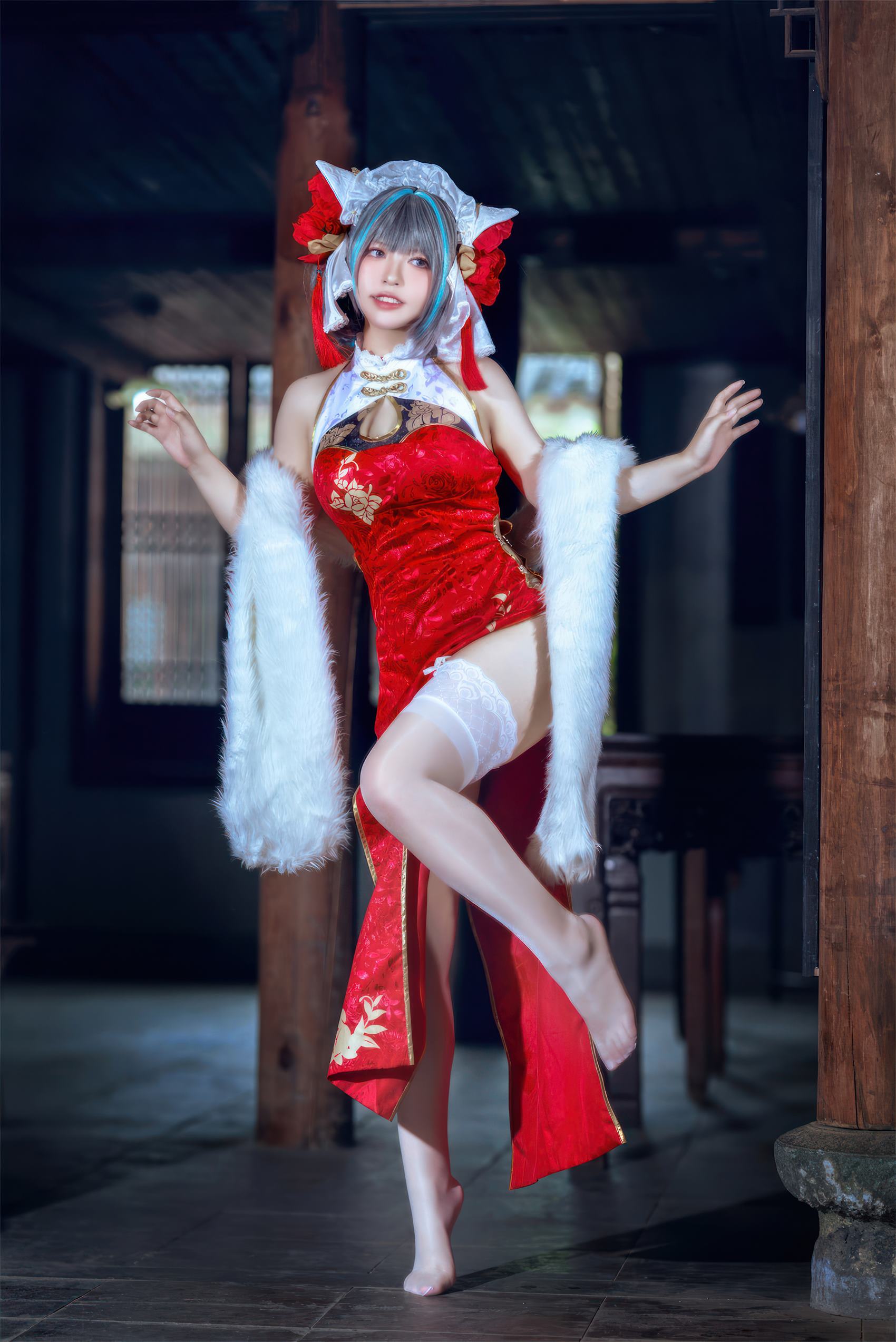 图片[38]-半半子  – 柴郡中华娘旗袍[45P] – 速更版-美库