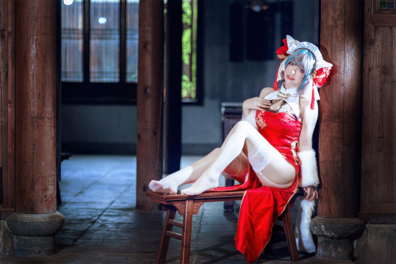 图片[39]-半半子  – 柴郡中华娘旗袍[45P] – 速更版-美库