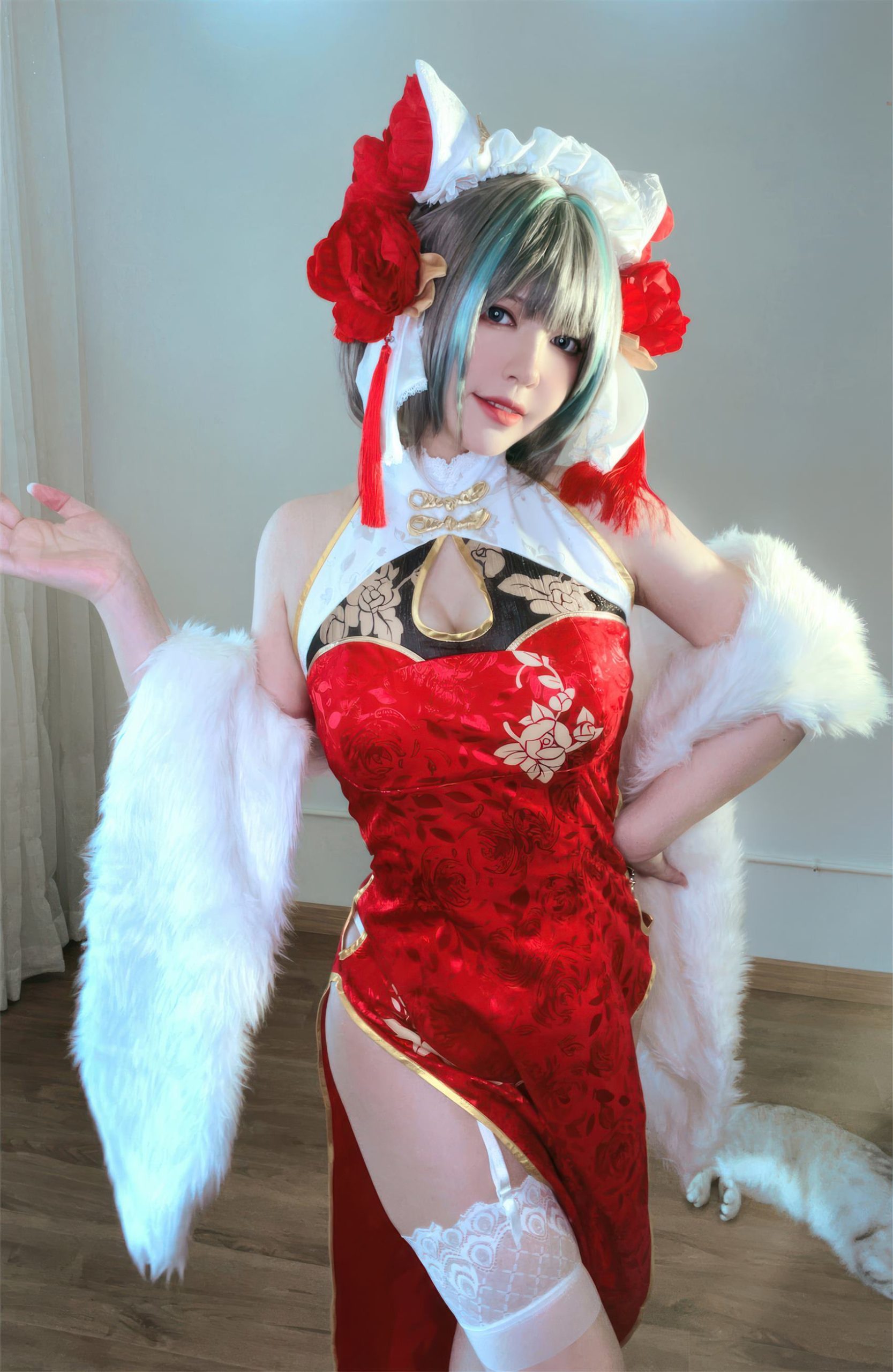 图片[45]-半半子  – 柴郡中华娘旗袍[45P] – 速更版-美库