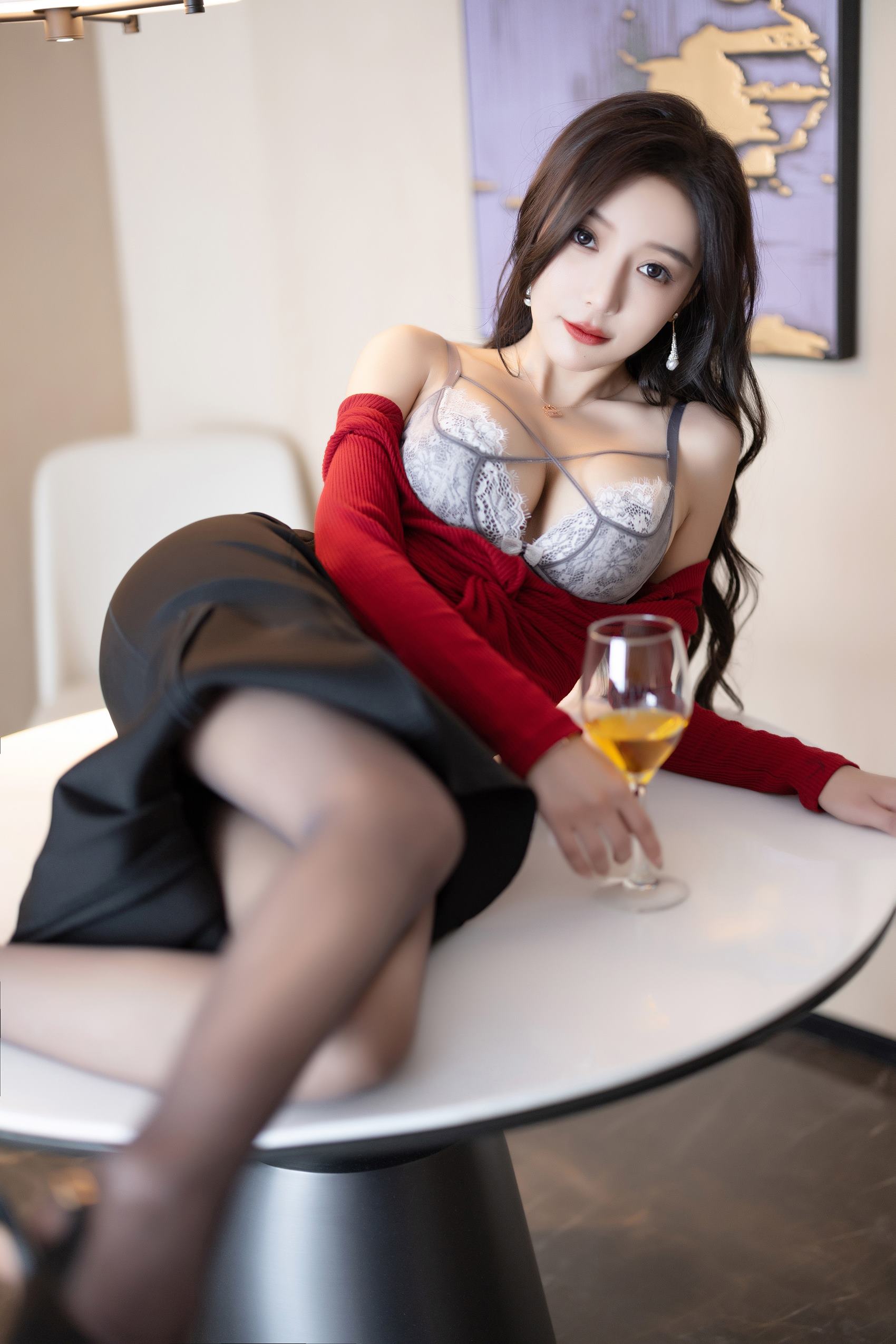 图片[18]-秀人模特@王馨瑶Yanni -内部私购 黑色鱼尾裙 [50P] – 速更版-美库