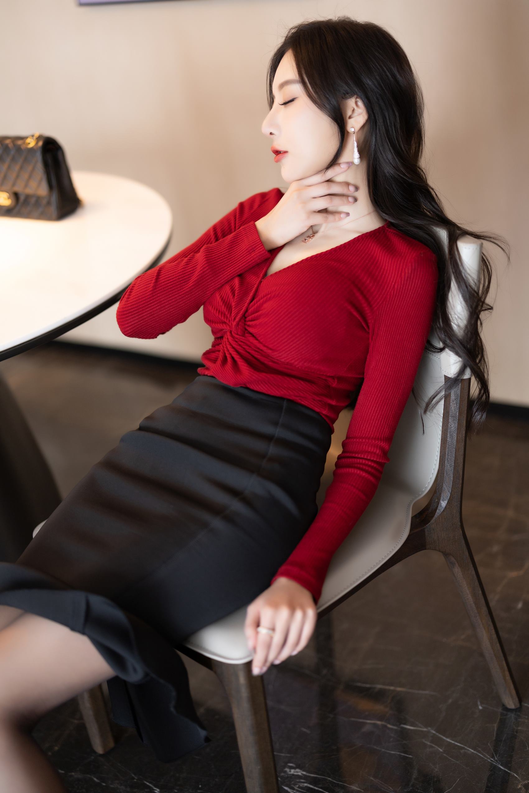 图片[38]-秀人模特@王馨瑶Yanni -内部私购 黑色鱼尾裙 [50P] – 速更版-美库