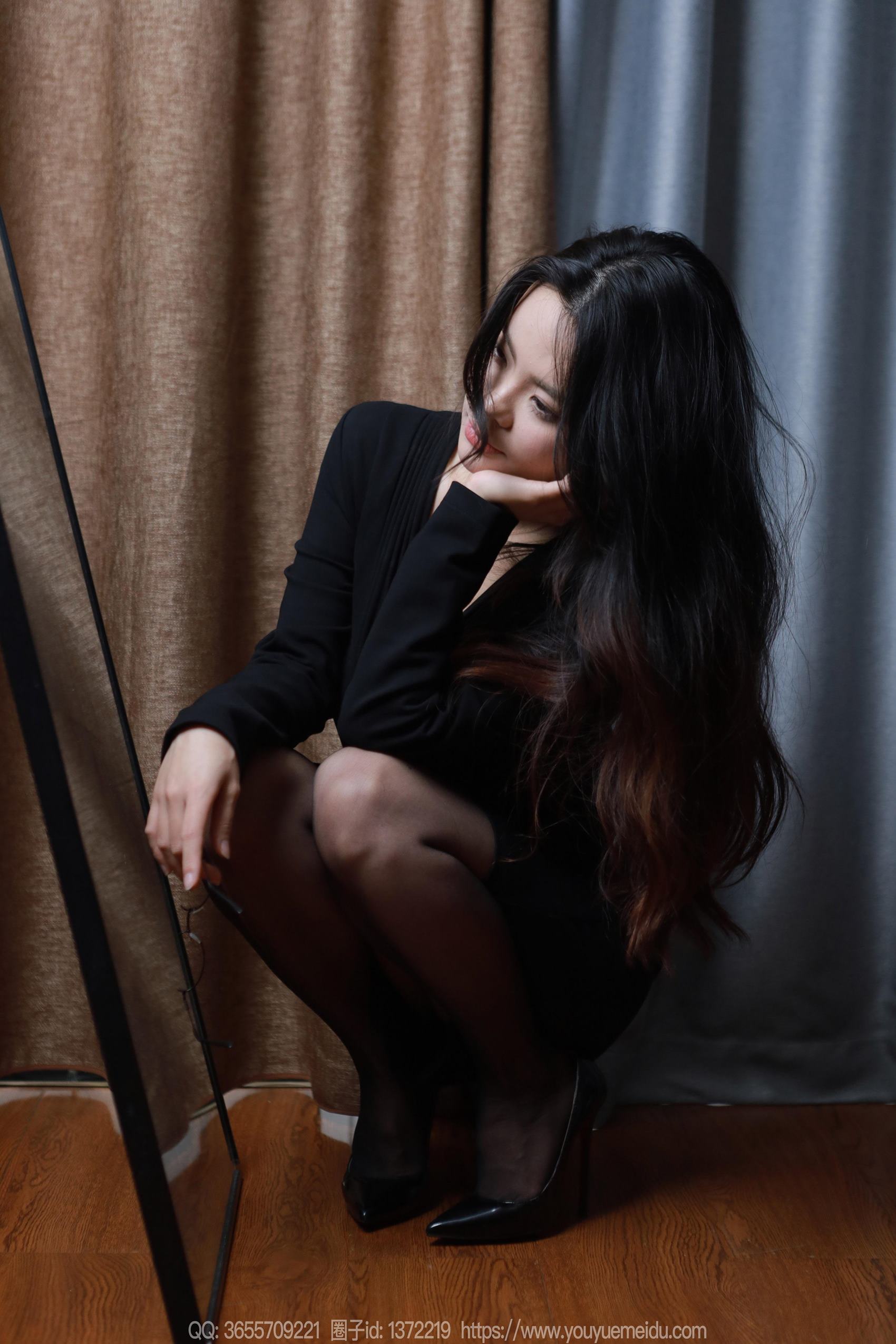 图片[14]-[IESS异思趣向] 2024.04.12 丝享家1714：兔兔《魅惑黑衣》[84P] – 速更版-美库