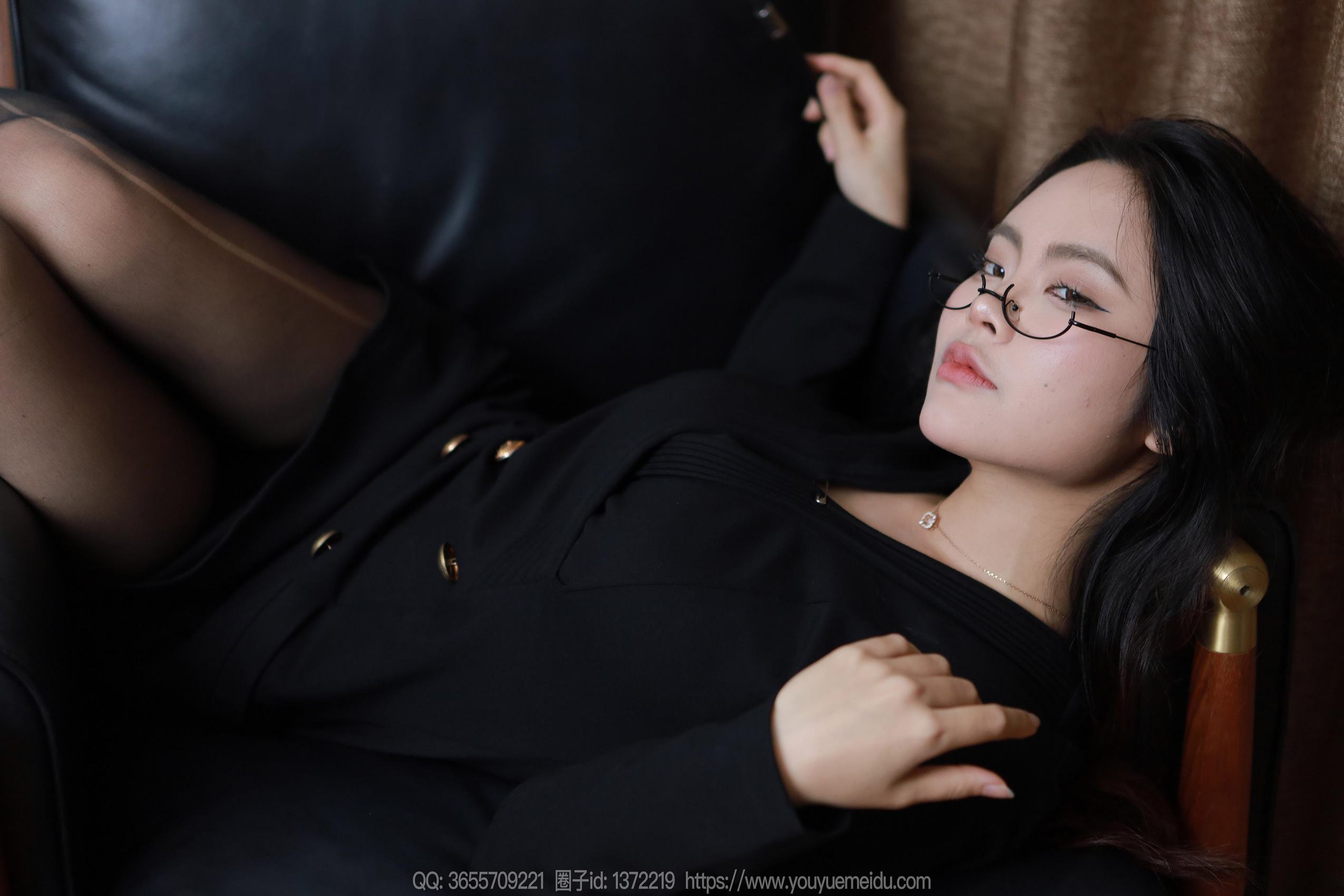 图片[49]-[IESS异思趣向] 2024.04.12 丝享家1714：兔兔《魅惑黑衣》[84P] – 速更版-美库