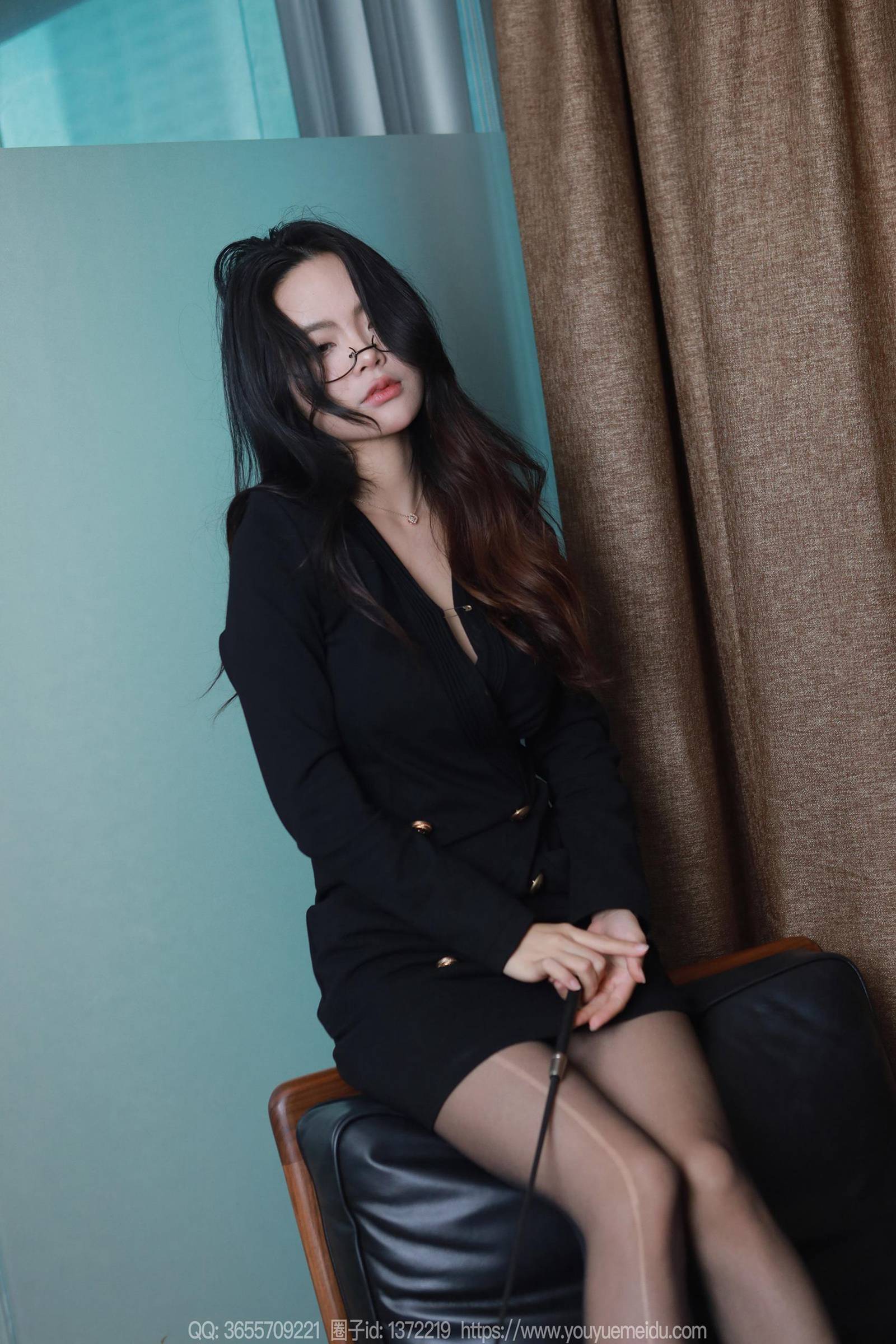 图片[51]-[IESS异思趣向] 2024.04.12 丝享家1714：兔兔《魅惑黑衣》[84P] – 速更版-美库