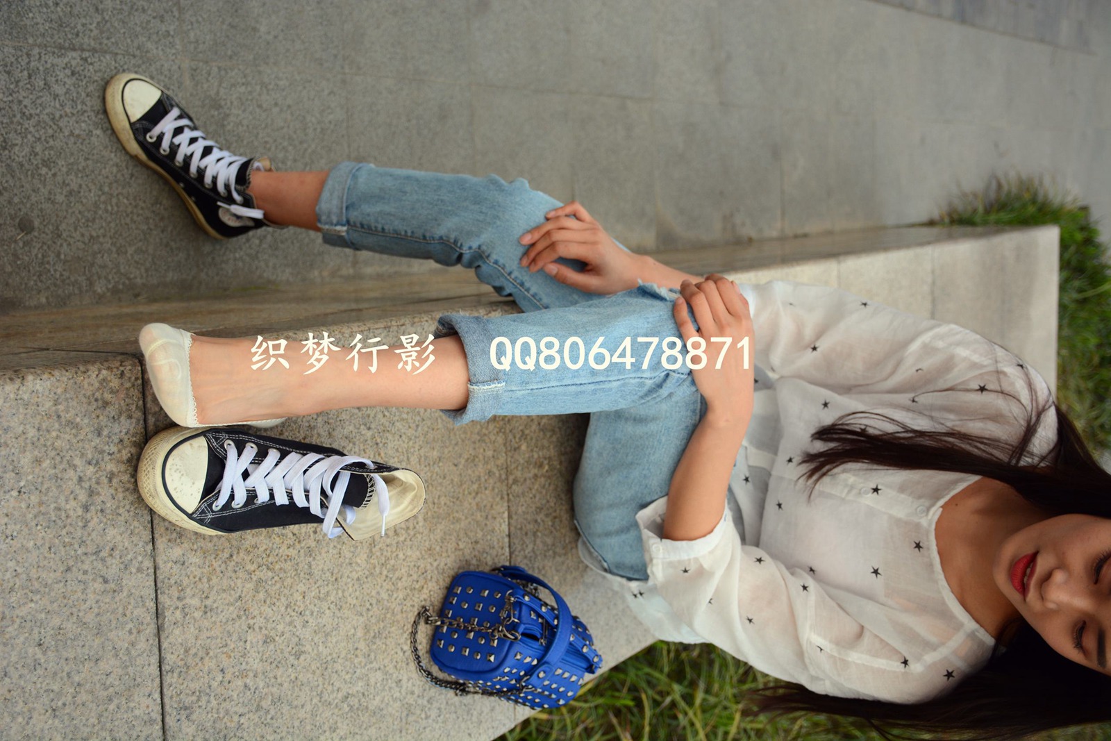 图片[123]-织梦行影@NO.015-第十五期 黑色高帮帆布鞋黄船袜（船袜）[227P] – 速更版-美库