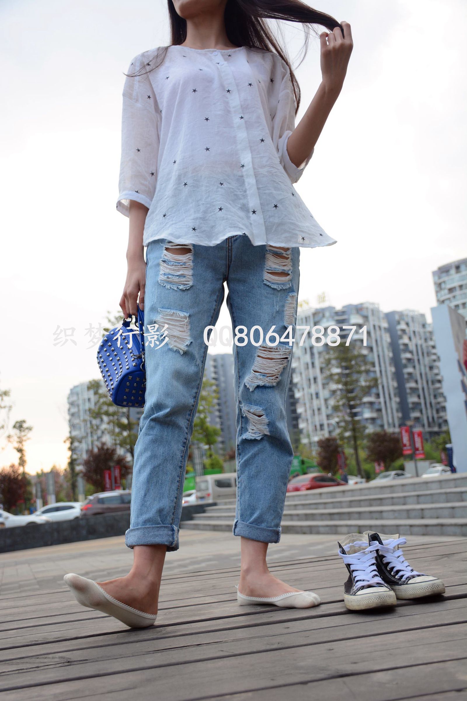 图片[200]-织梦行影@NO.015-第十五期 黑色高帮帆布鞋黄船袜（船袜）[227P] – 速更版-美库