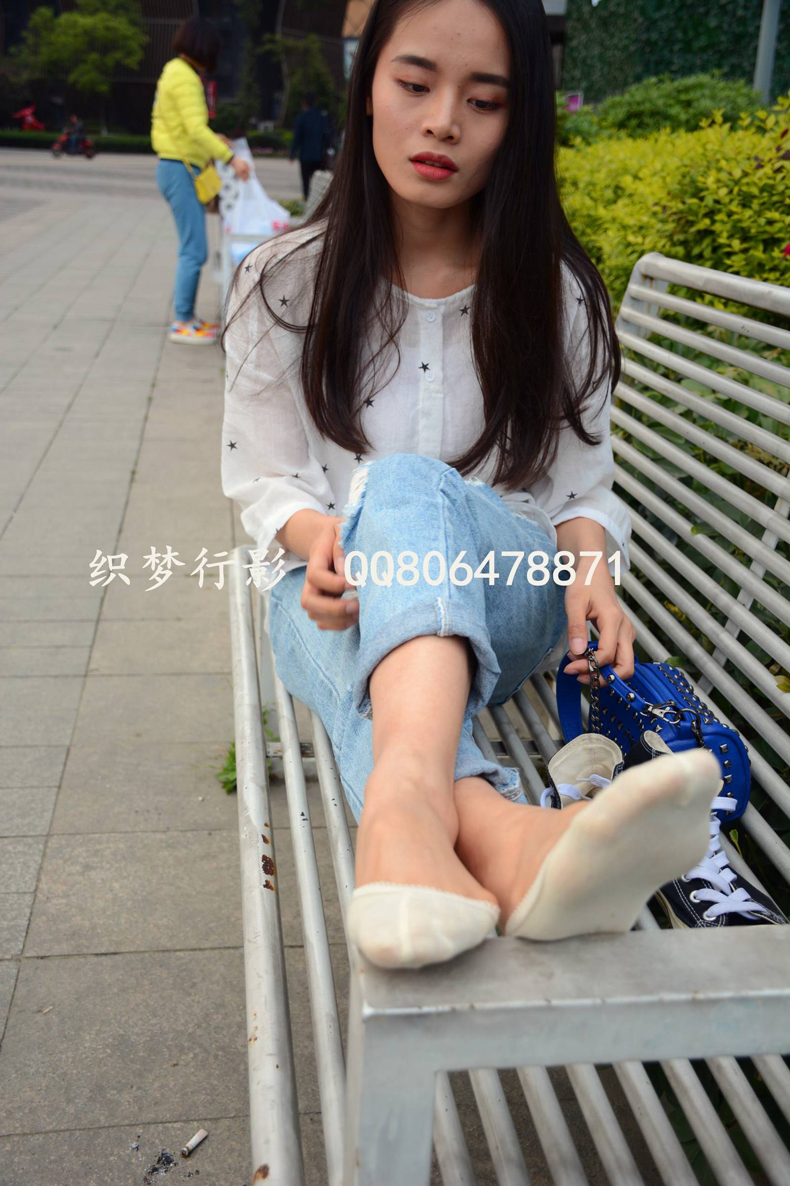 图片[222]-织梦行影@NO.015-第十五期 黑色高帮帆布鞋黄船袜（船袜）[227P] – 速更版-美库