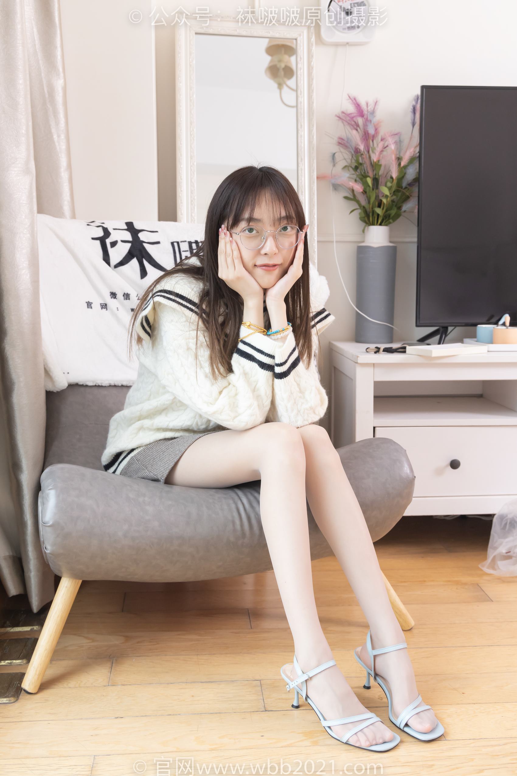 图片[135]-[BoBoSocks袜啵啵]NO.361 稚予-高跟凉鞋、平底鞋、超薄黑丝、灰丝[160P] – 速更版-美库