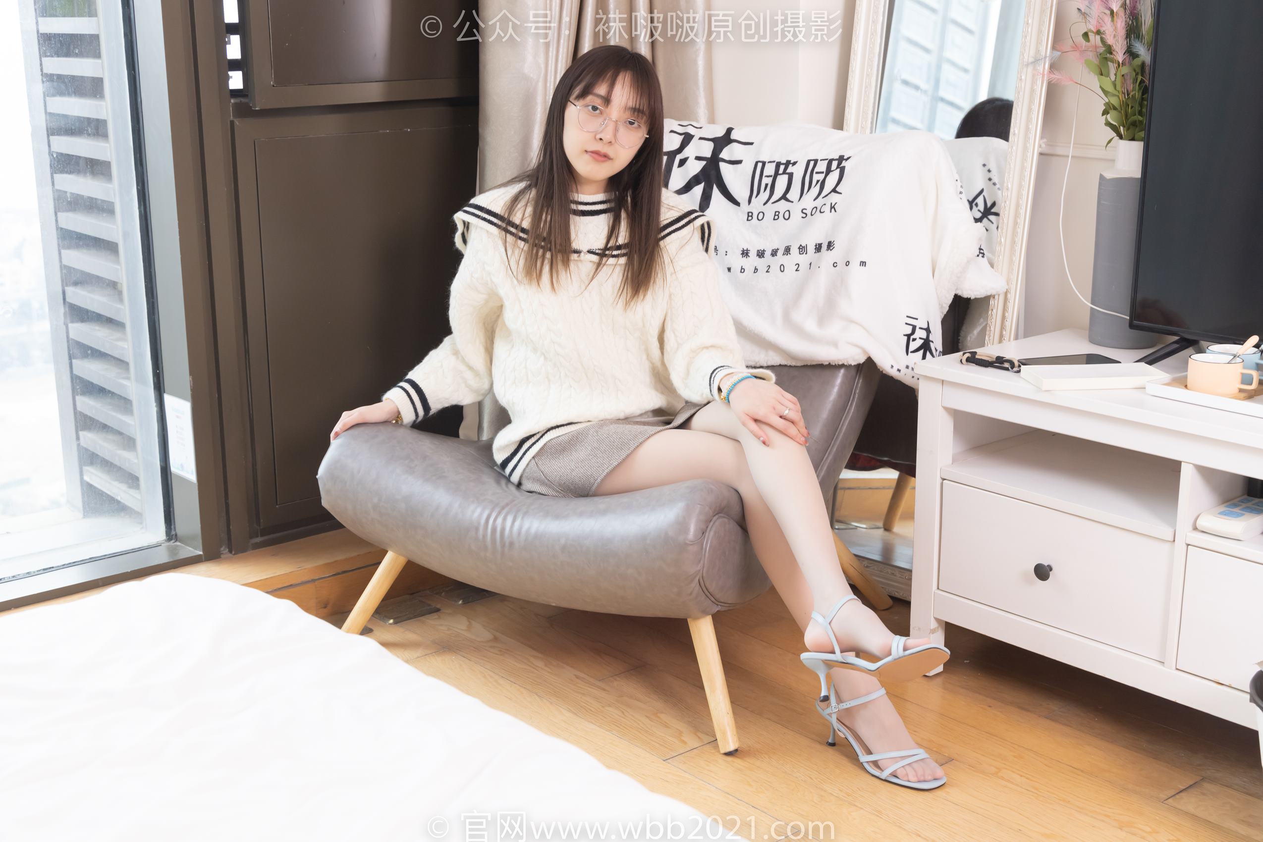 图片[141]-[BoBoSocks袜啵啵]NO.361 稚予-高跟凉鞋、平底鞋、超薄黑丝、灰丝[160P] – 速更版-美库