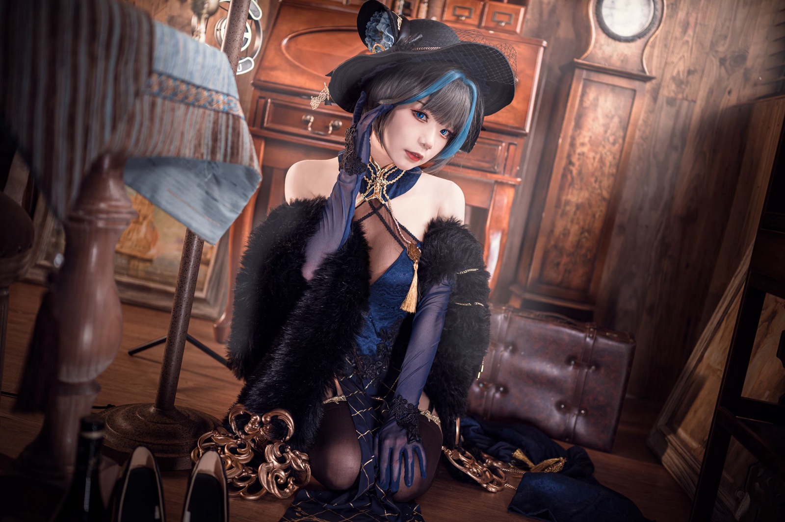 图片[10]-王胖胖u  – 柴郡旗袍[19P] – 速更版-美库