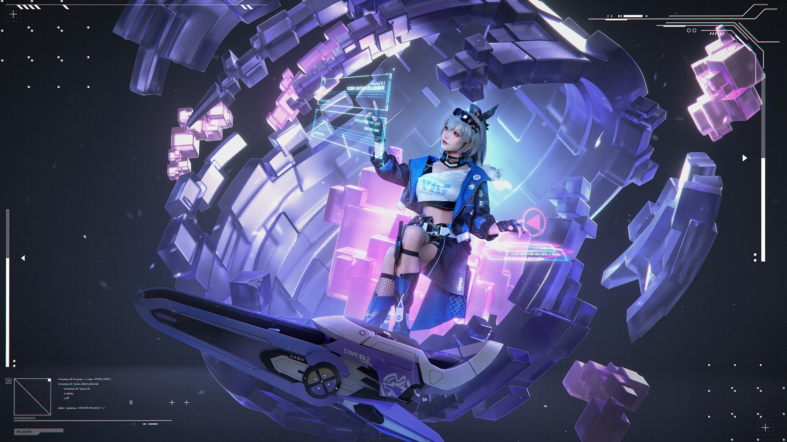 图片[34]-网紅博主@咬一口兔娘(黏黏团子兔) 1月作品『崩铁·银狼』 Gentleman[41P] – 速更版-美库