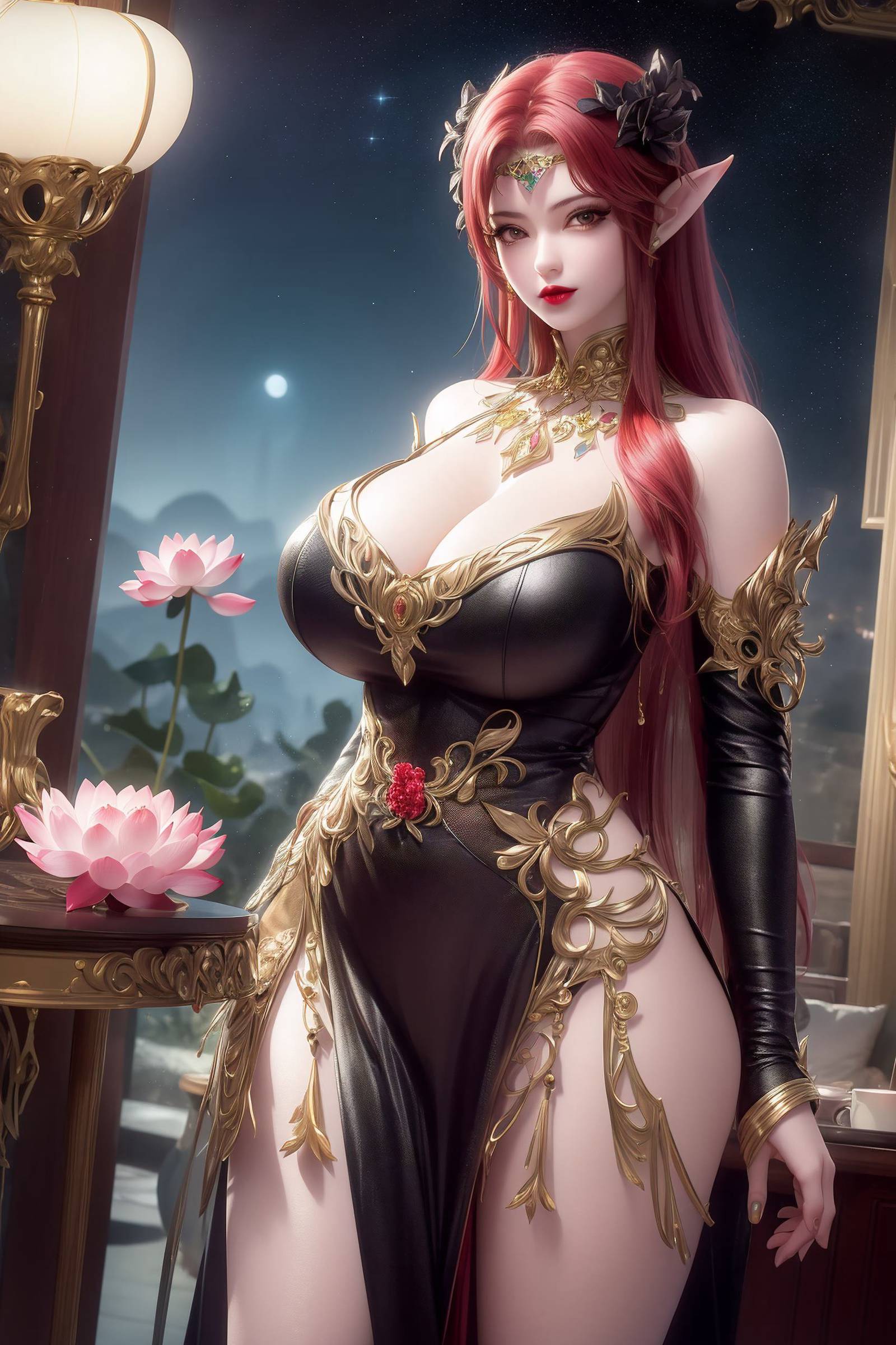 图片[32]-AI绘画 296 妖夜[32P] – 速更版-美库