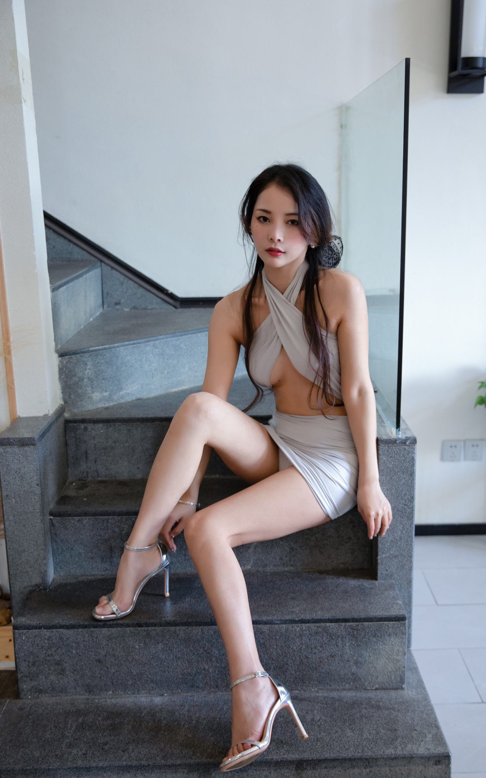 图片[16]-苏嫣嫣阿姨  – 蓝色连衣裙[21P] – 速更版-美库