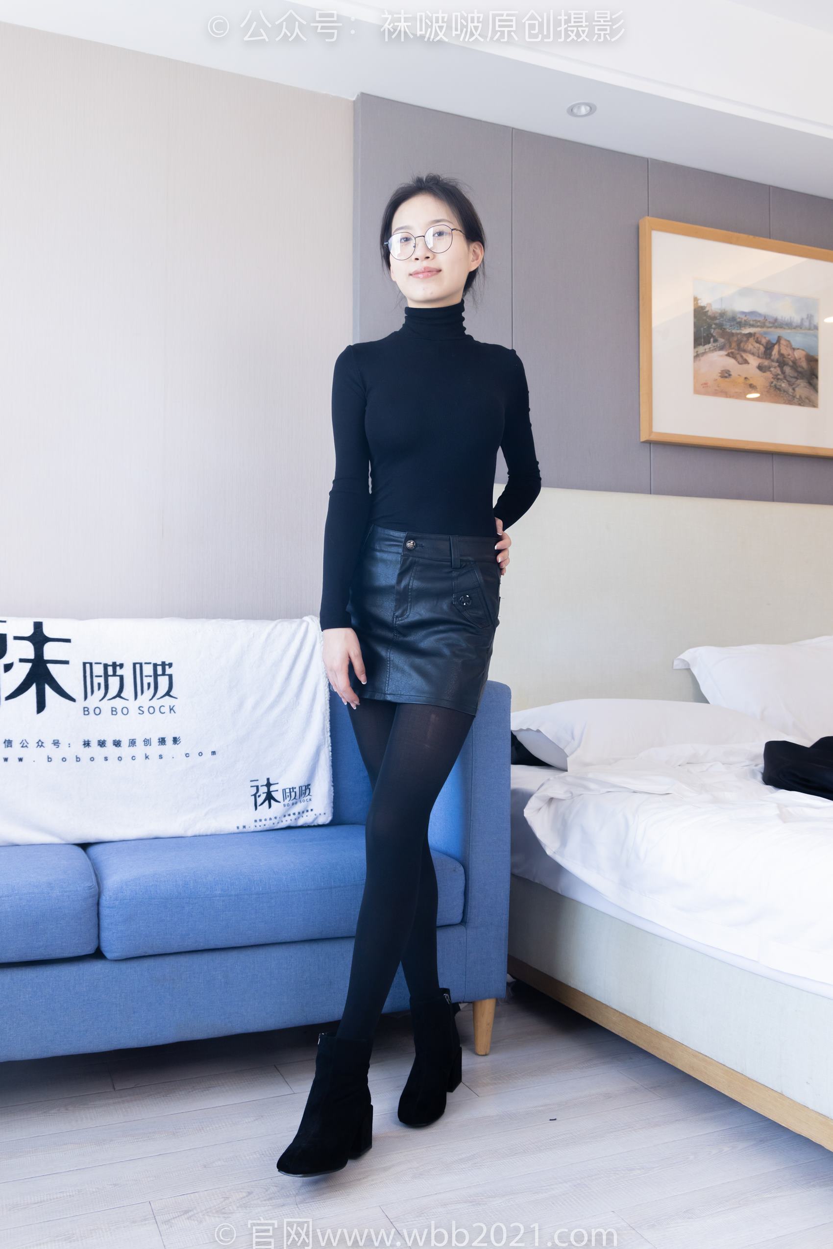 图片[11]-[BoBoSocks袜啵啵]NO.365 芝士-短靴、平底鞋、厚黑丝、厚灰丝[140P] – 速更版-美库