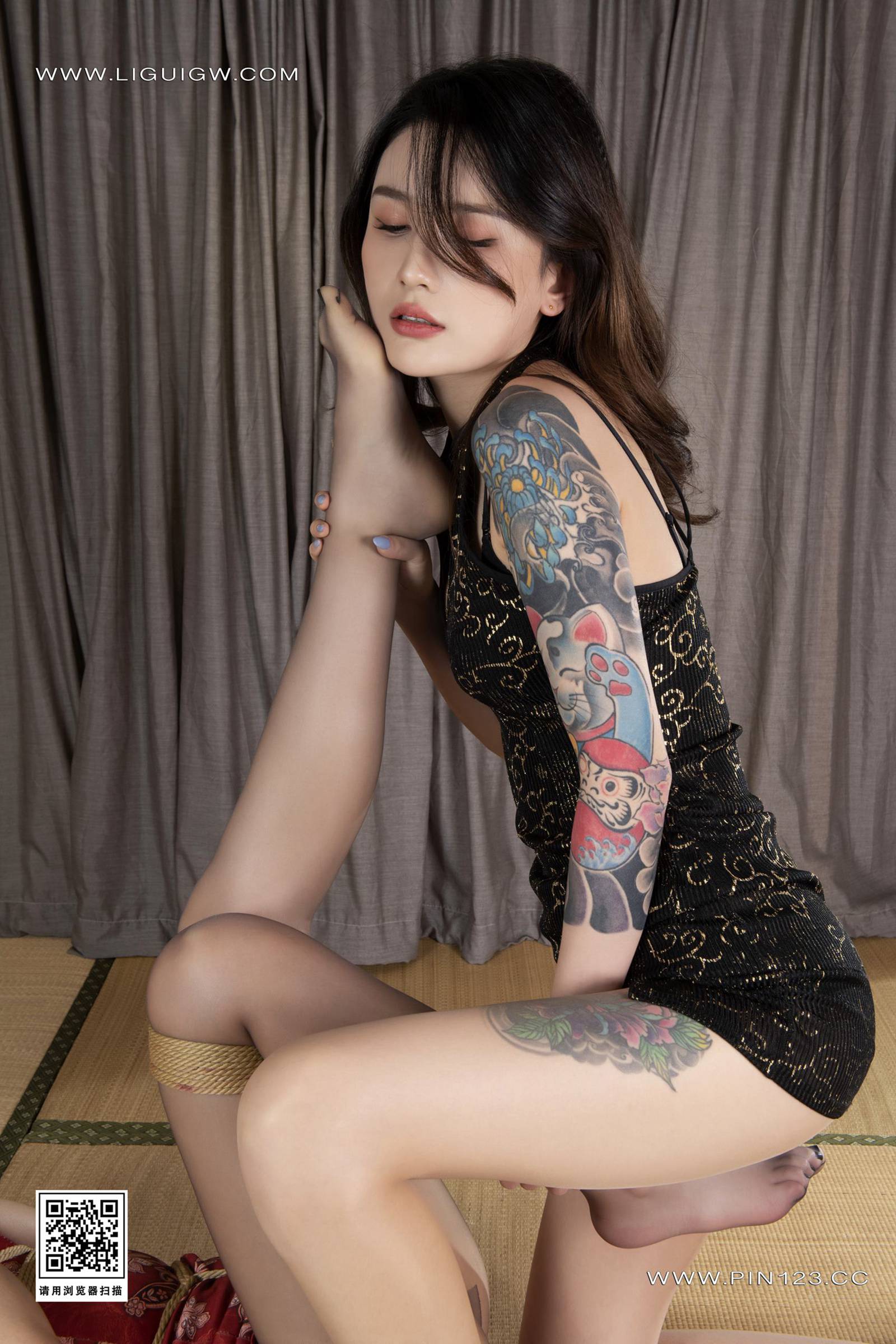 图片[43]-[Ligui丽柜]2024.06.14 双生花-绳缚旗袍 甜甜&尔尔[52+1P] – 速更版-美库