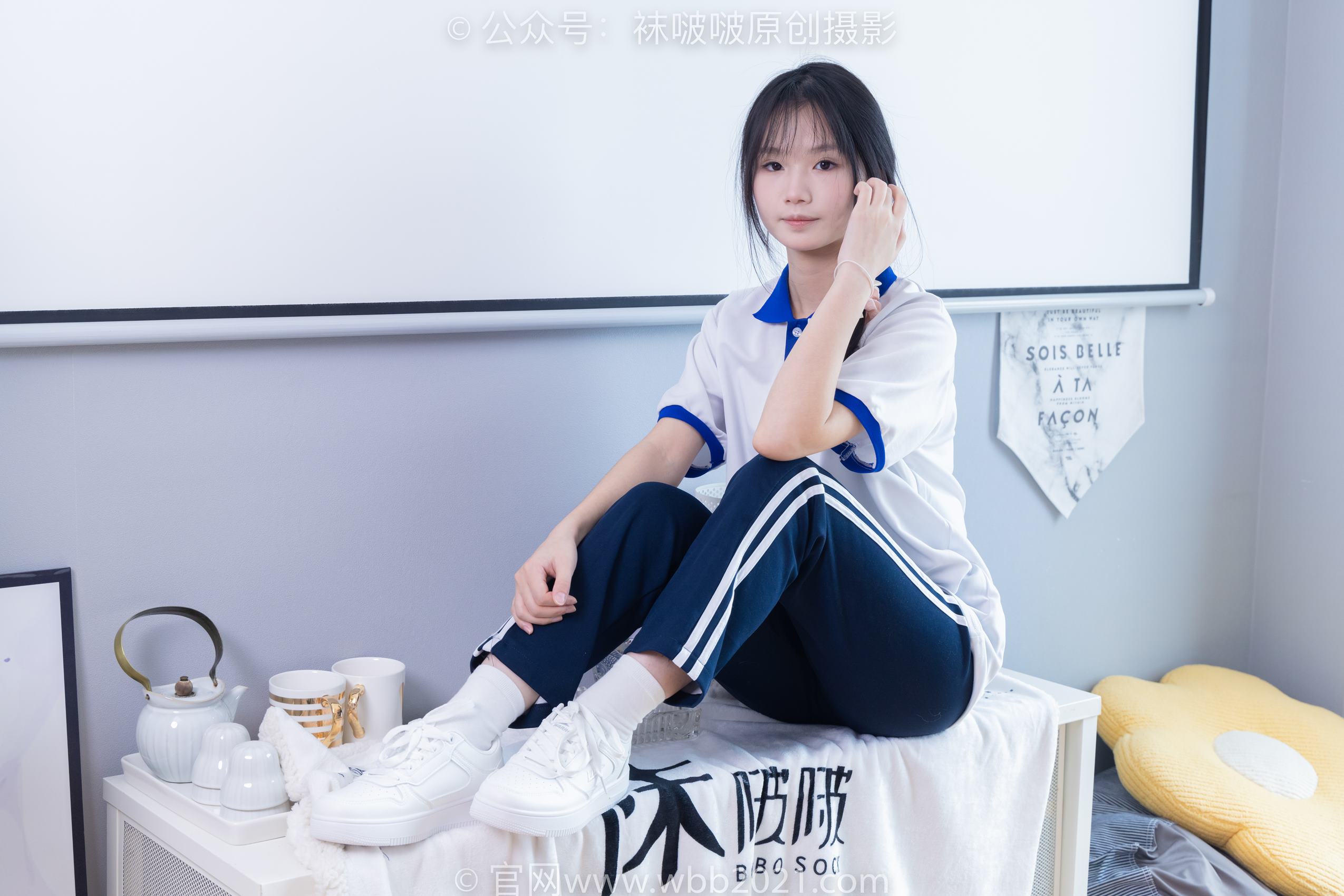 图片[16]-[BoBoSocks袜啵啵]NO.366 甜甜圈-三双板鞋、白棉袜、短白丝[150P] – 速更版-美库