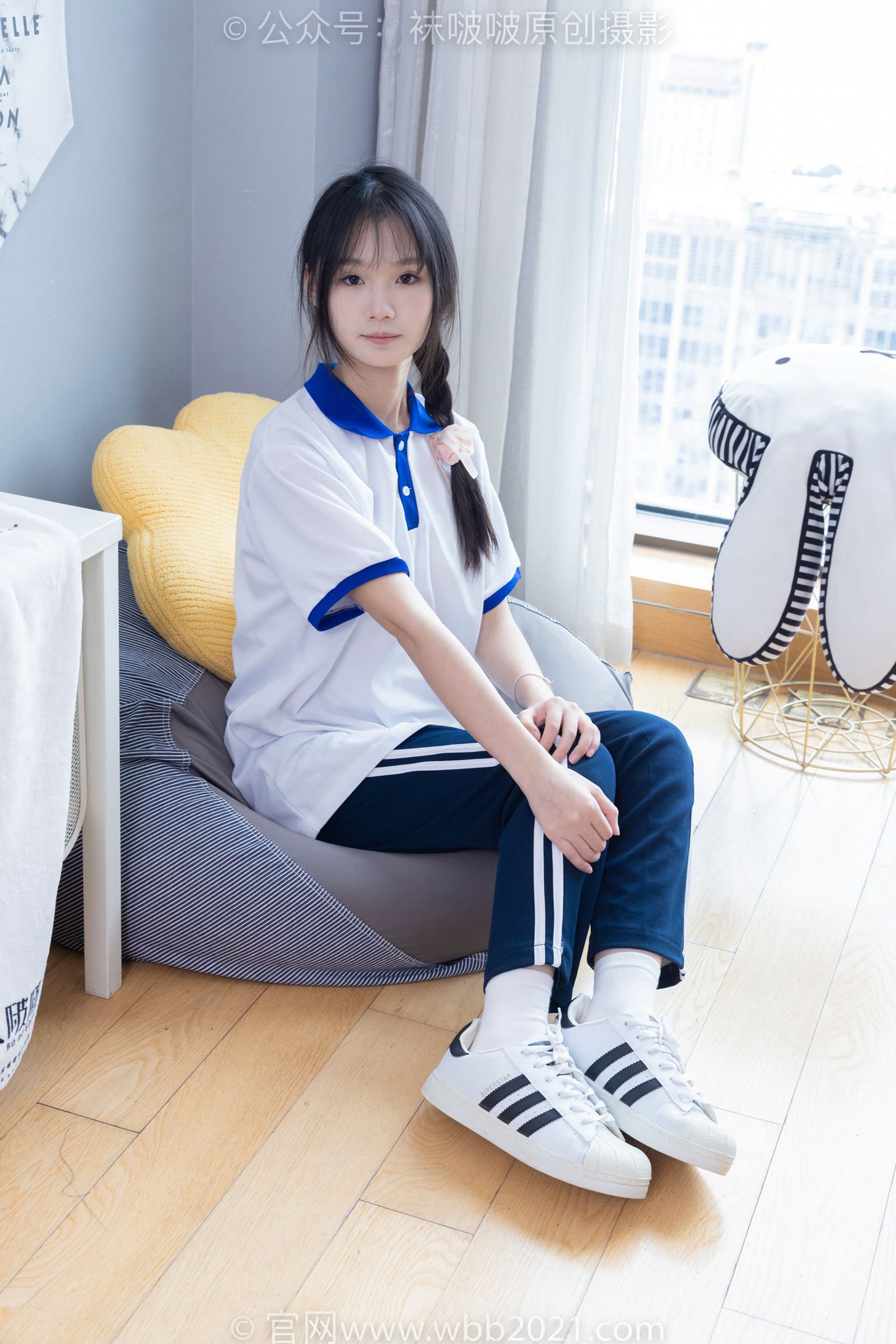 图片[43]-[BoBoSocks袜啵啵]NO.366 甜甜圈-三双板鞋、白棉袜、短白丝[150P] – 速更版-美库