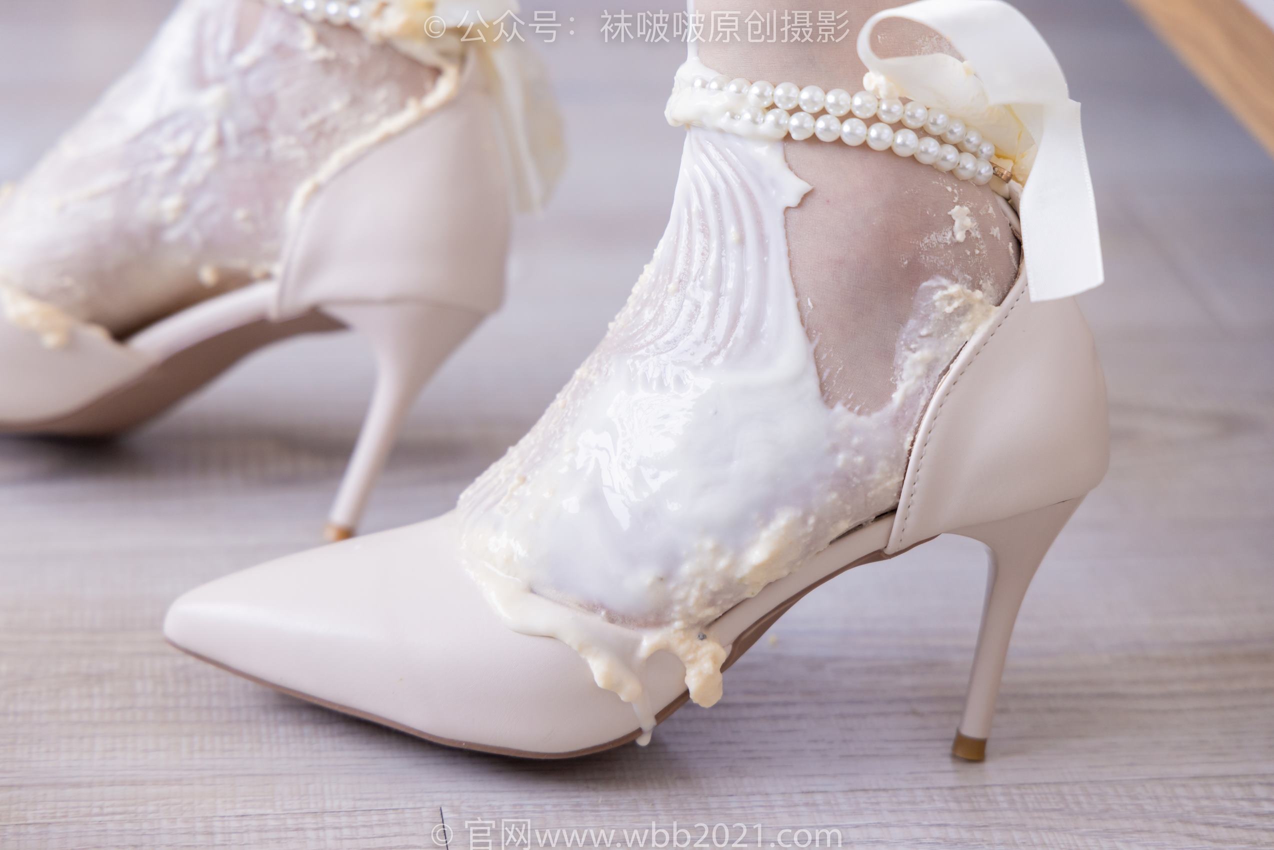 图片[124]-[BoBoSocks袜啵啵]NO.367 小甜豆-高跟鞋、油亮白丝、丝袜踩奶油蛋糕[145P] – 速更版-美库