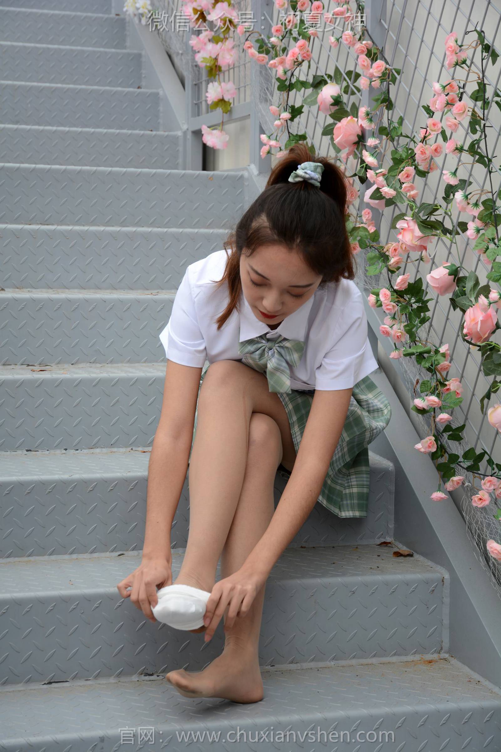 图片[55]-初夏女神 NO.134 依依 JK清风[120P] – 速更版-美库