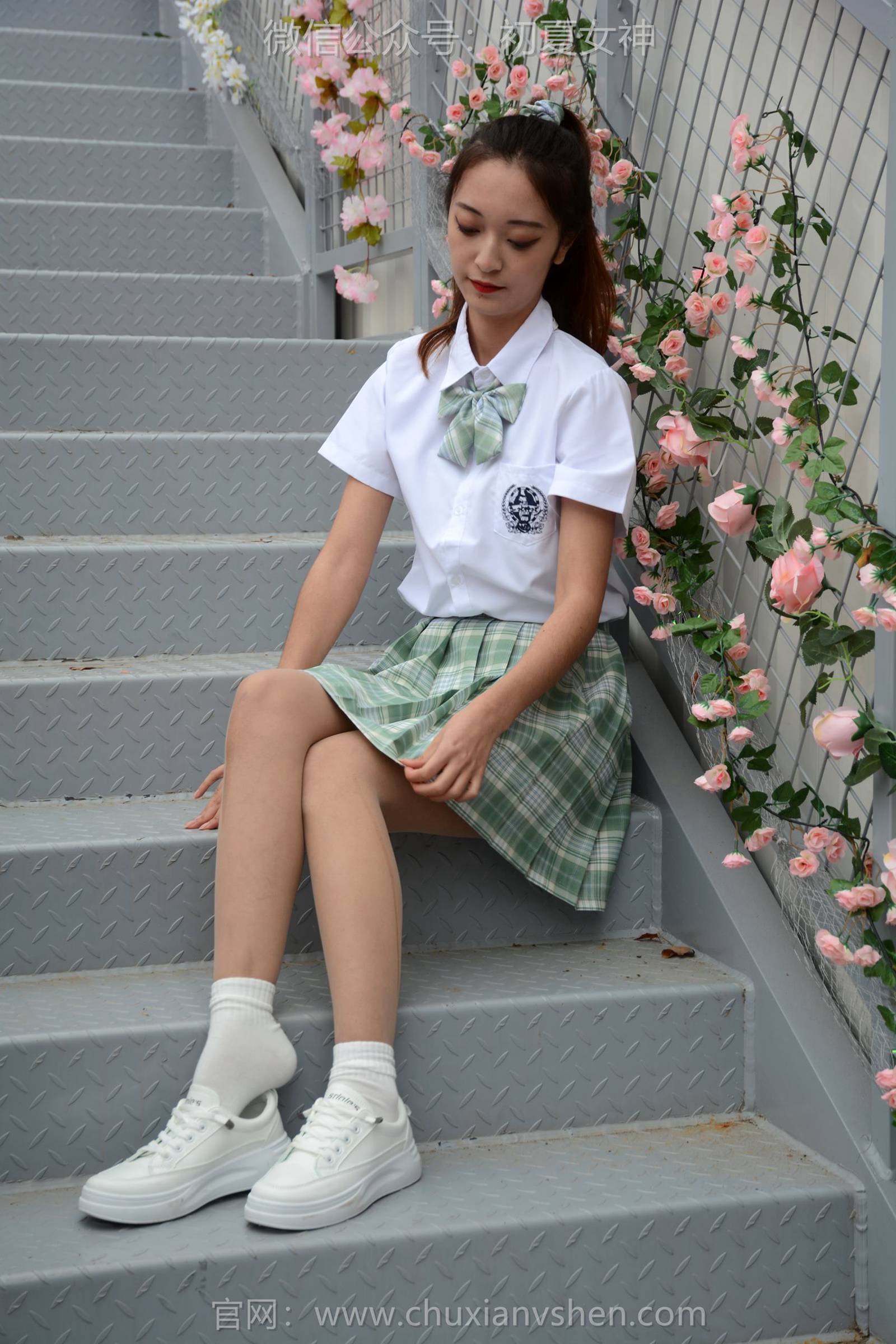 图片[66]-初夏女神 NO.134 依依 JK清风[120P] – 速更版-美库