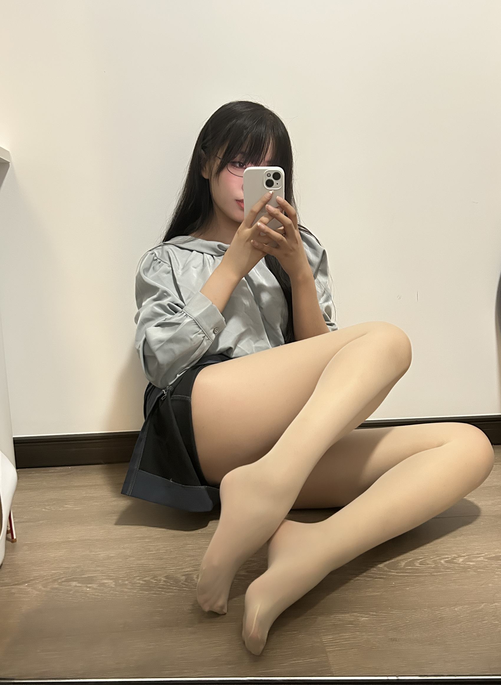 图片[30]-轩萧学姐  – 蓝裙OL[127P] – 速更版-美库