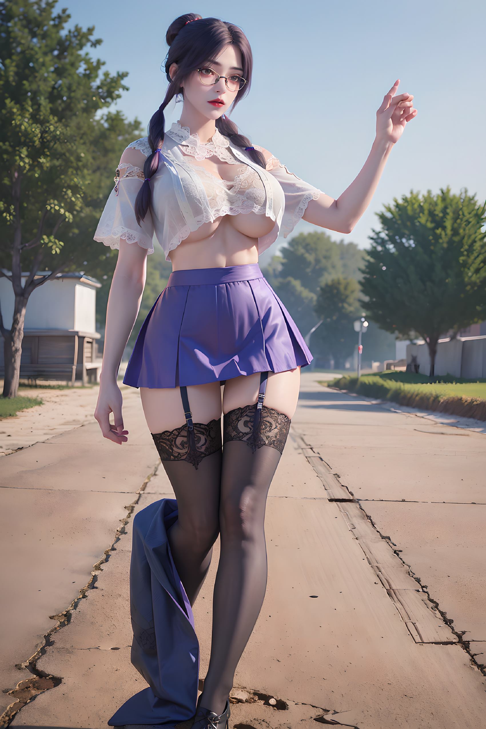 图片[15]-AI绘画 312 云曦眼镜妹[116P] – 速更版-美库