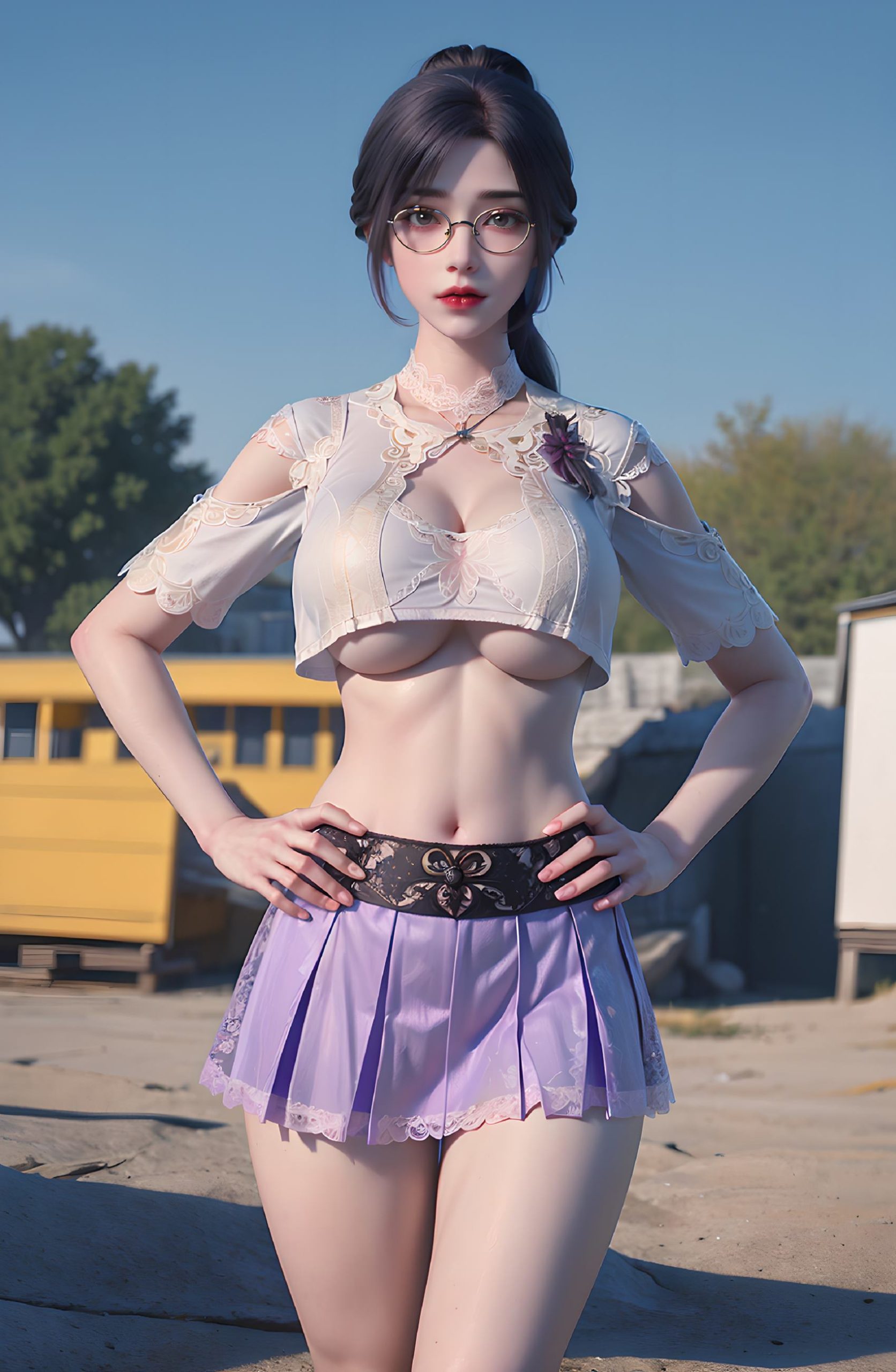 图片[20]-AI绘画 312 云曦眼镜妹[116P] – 速更版-美库