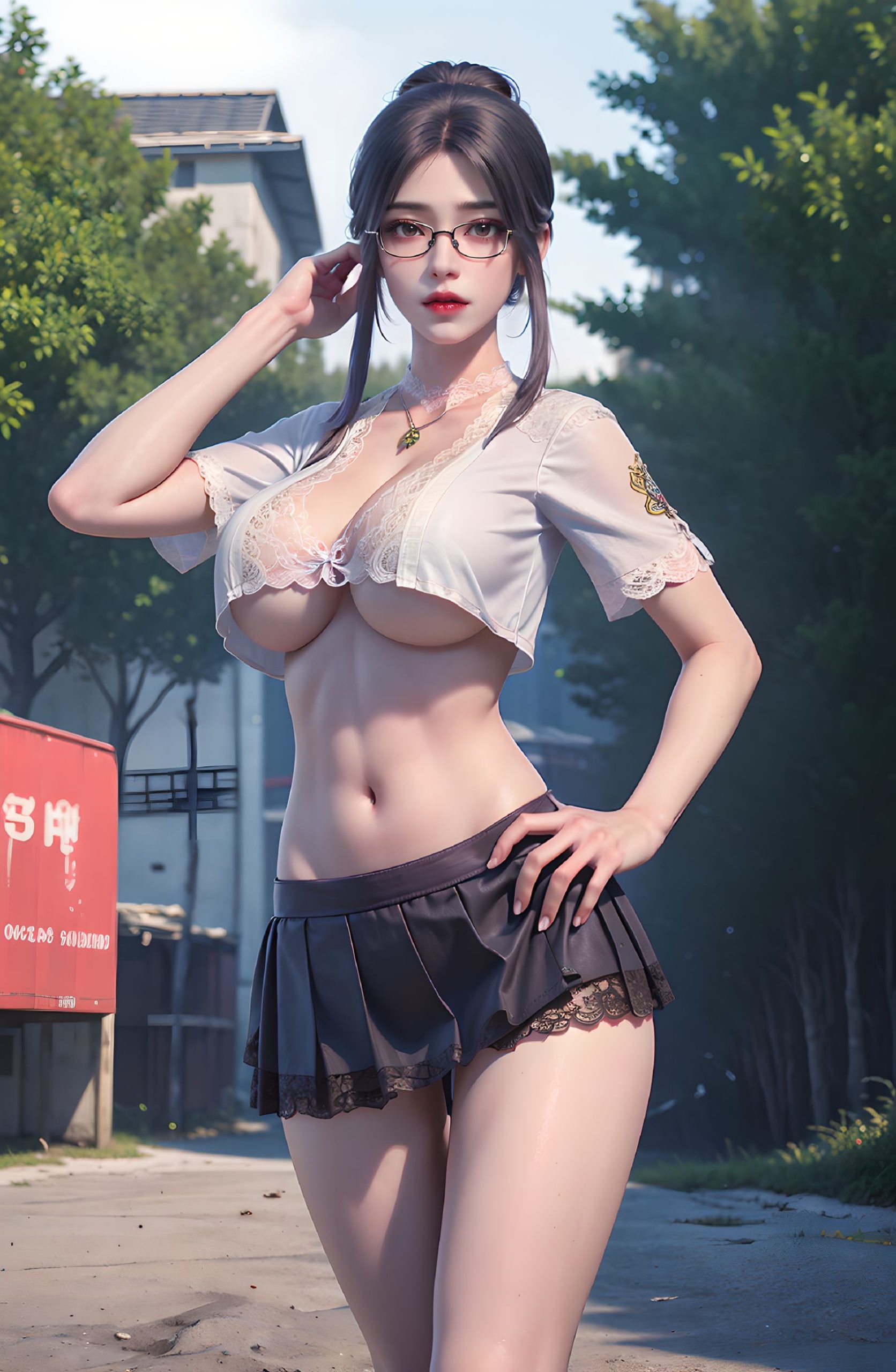 图片[24]-AI绘画 312 云曦眼镜妹[116P] – 速更版-美库