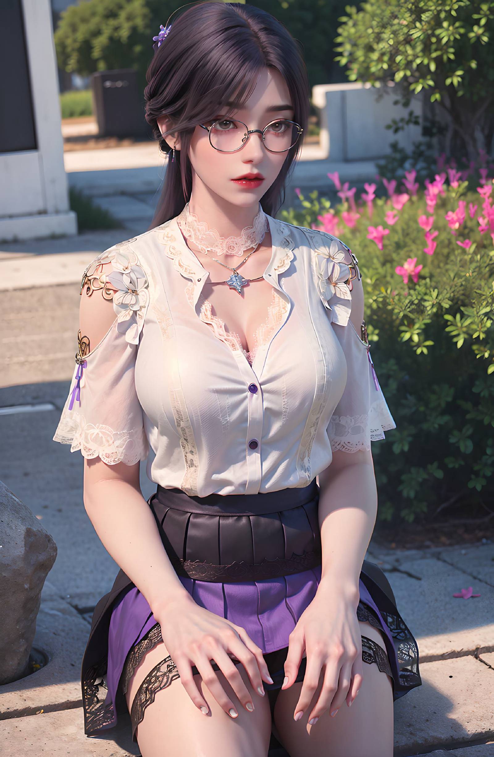 图片[25]-AI绘画 312 云曦眼镜妹[116P] – 速更版-美库