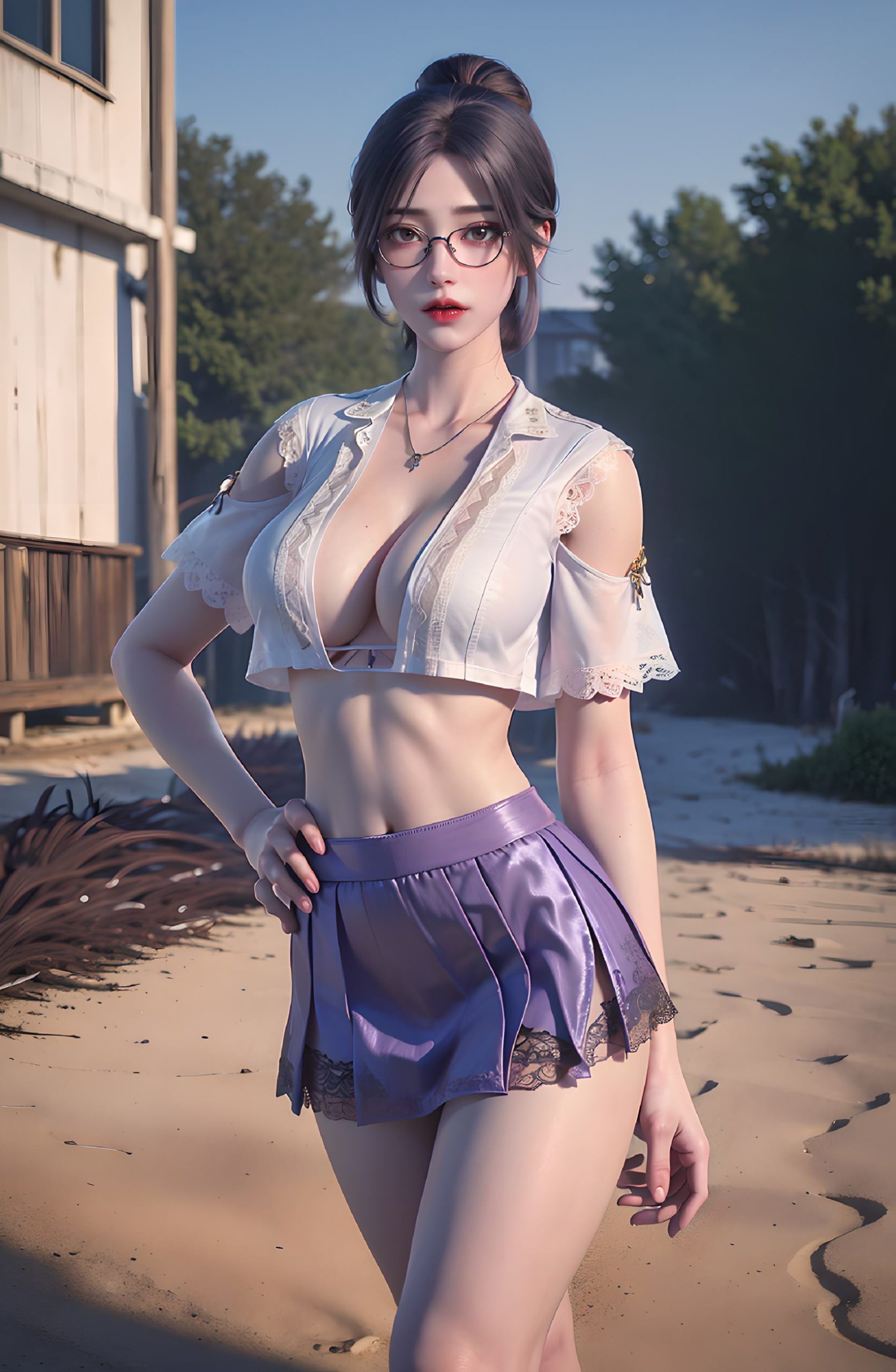 图片[31]-AI绘画 312 云曦眼镜妹[116P] – 速更版-美库