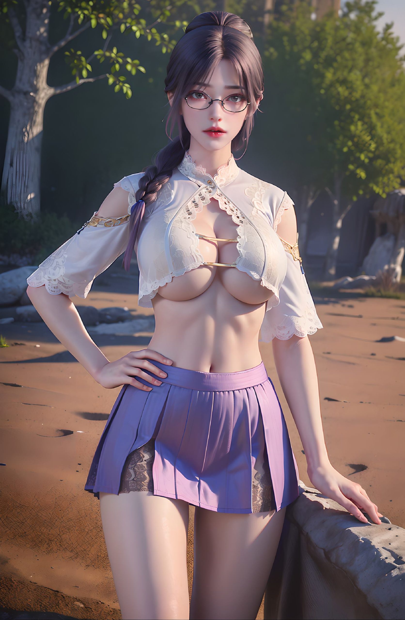 图片[34]-AI绘画 312 云曦眼镜妹[116P] – 速更版-美库