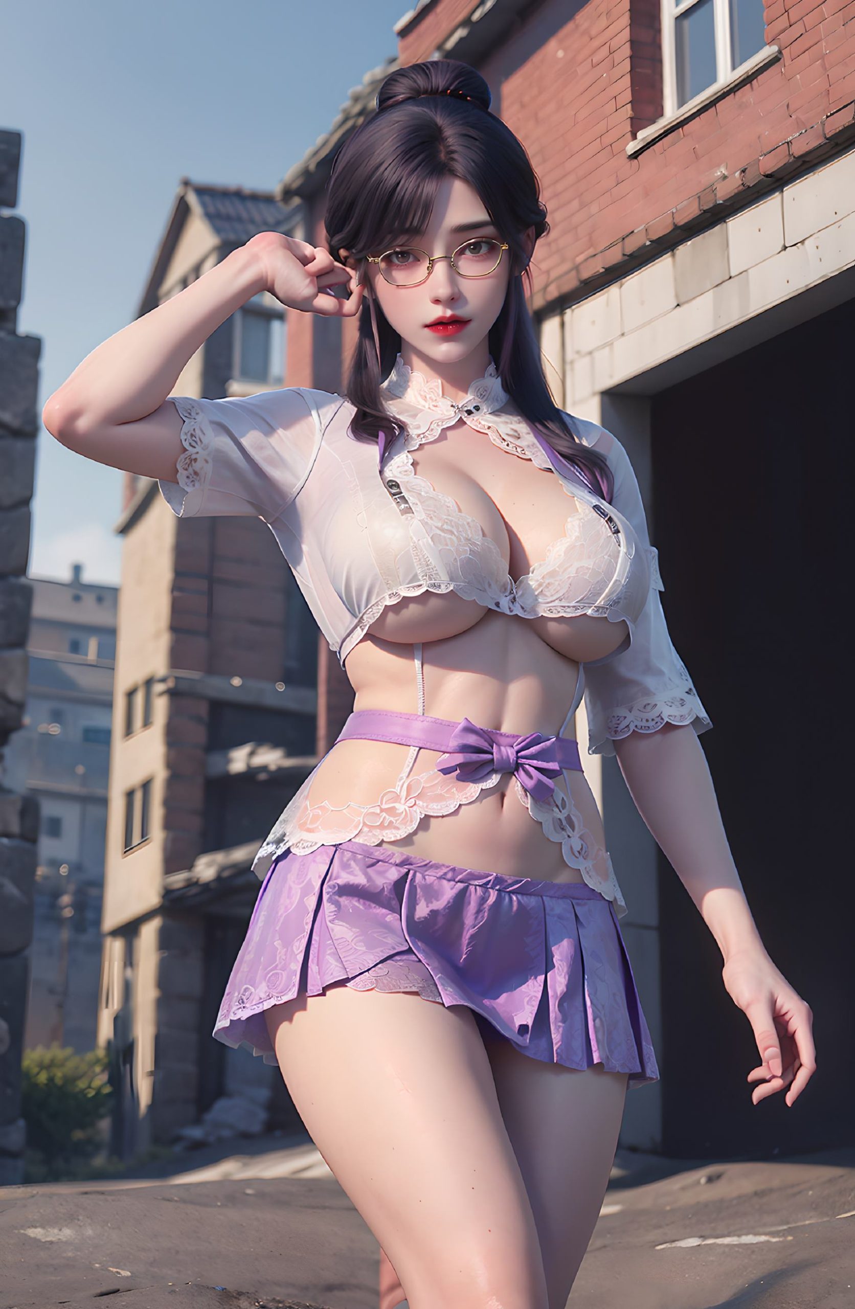 图片[49]-AI绘画 312 云曦眼镜妹[116P] – 速更版-美库