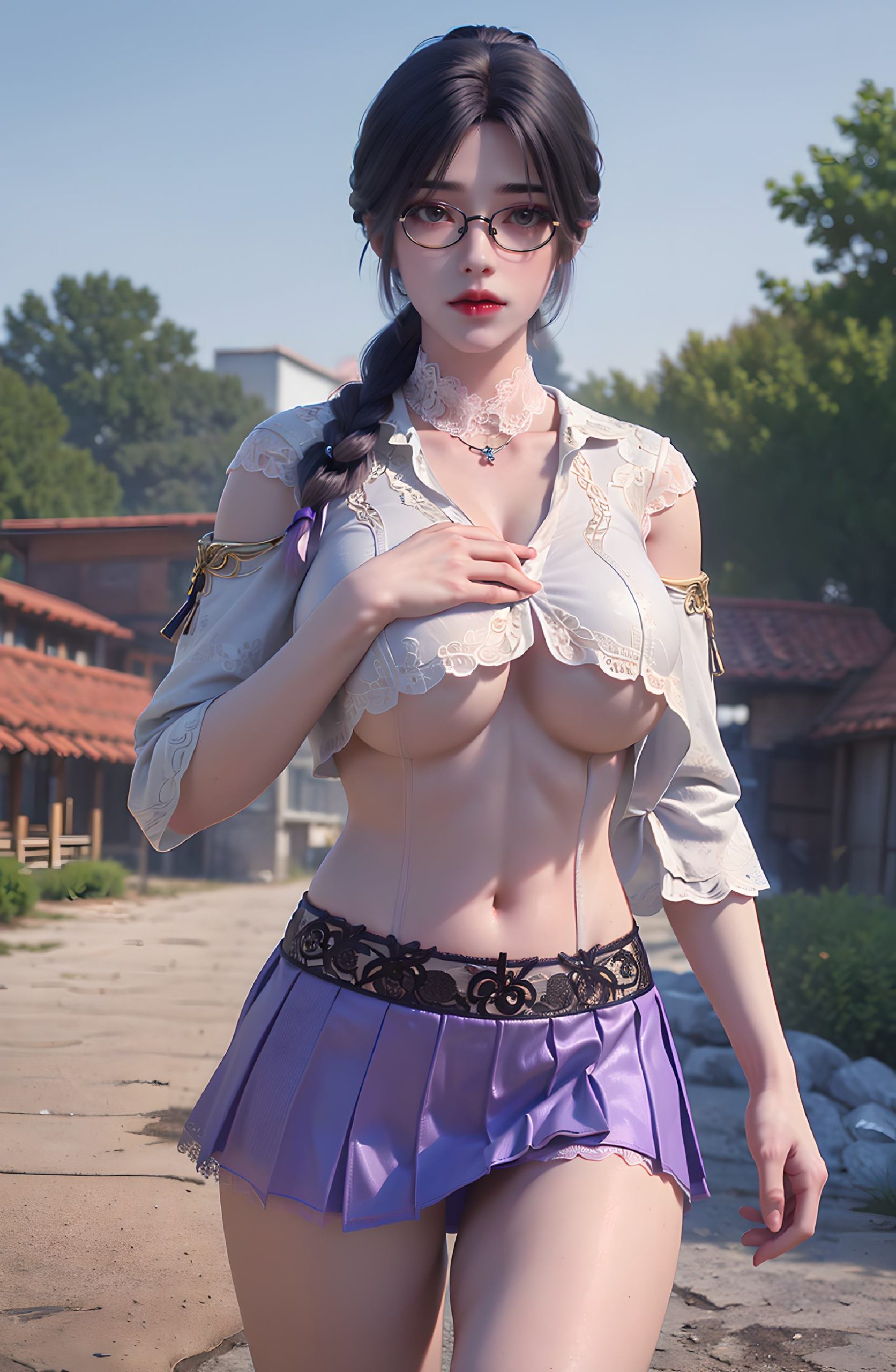 图片[54]-AI绘画 312 云曦眼镜妹[116P] – 速更版-美库